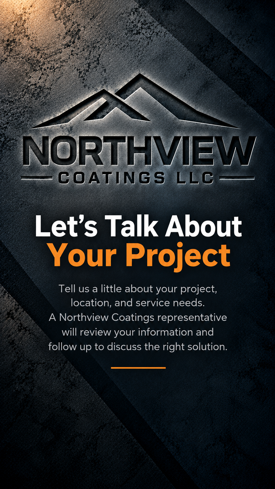 Northview Coatings contact form for requesting quotes and project evaluations for residential, commercial, industrial, and marine flooring and coating services.