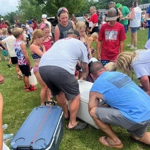 4th of July Frog Jump Contest
