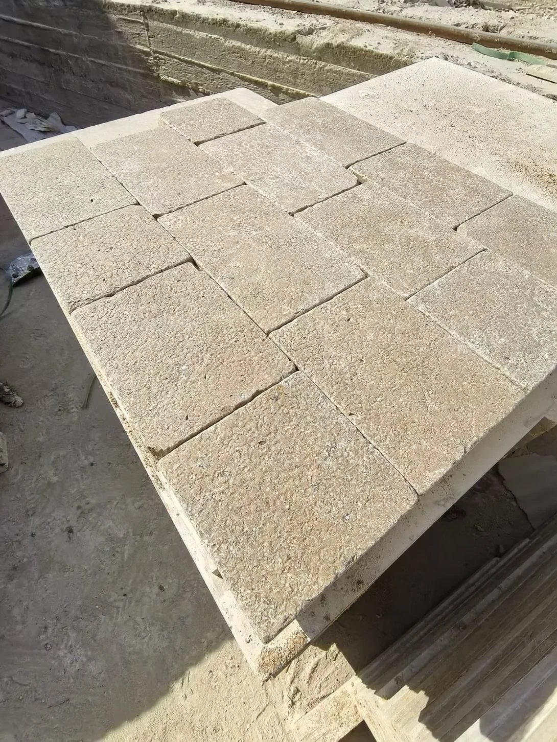Sinai Pearl Beige Driveway Limestone Setts