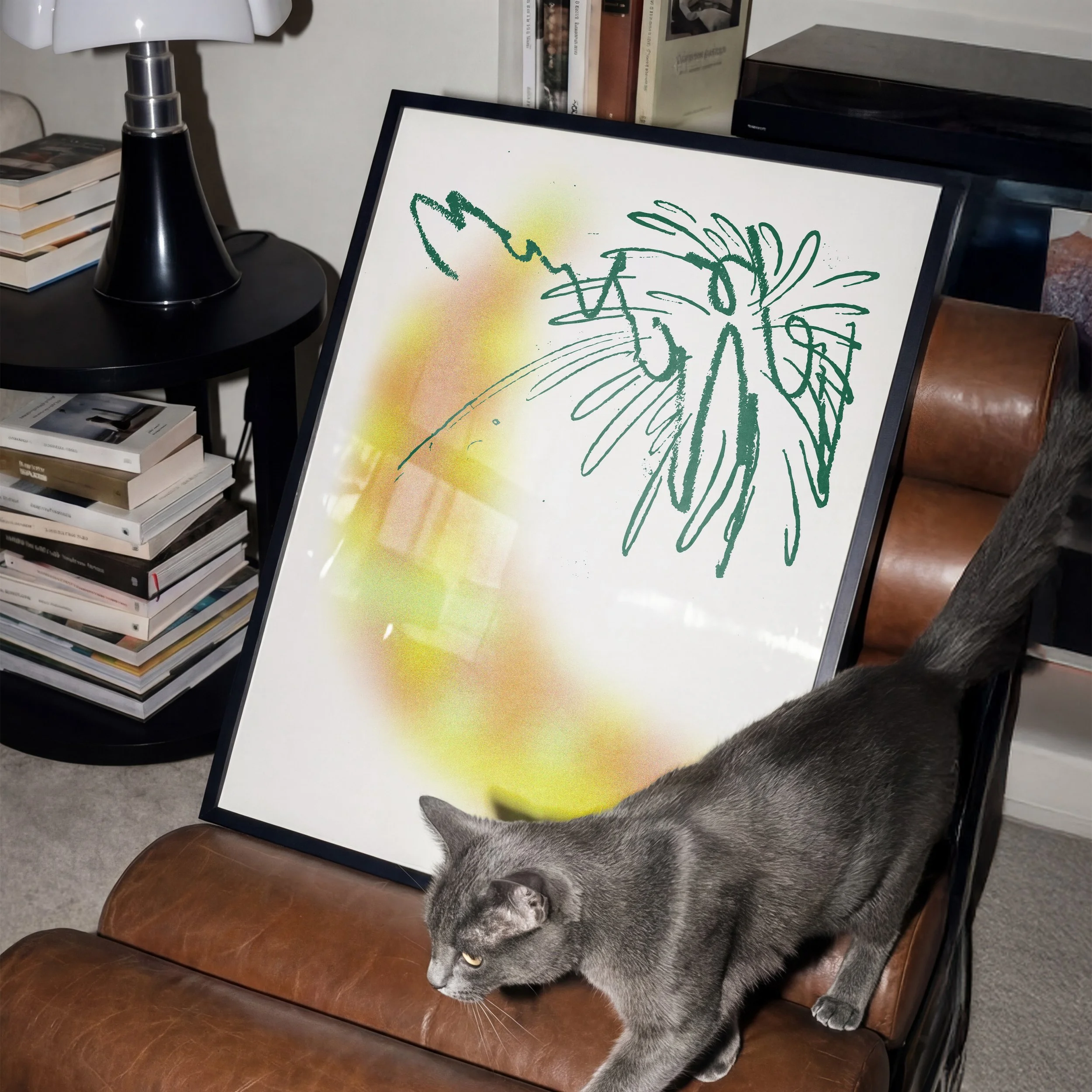 Banana obscura – Lounge Chair Cat Vertical frame Mockup by LuxyCatStudio-square.jpg