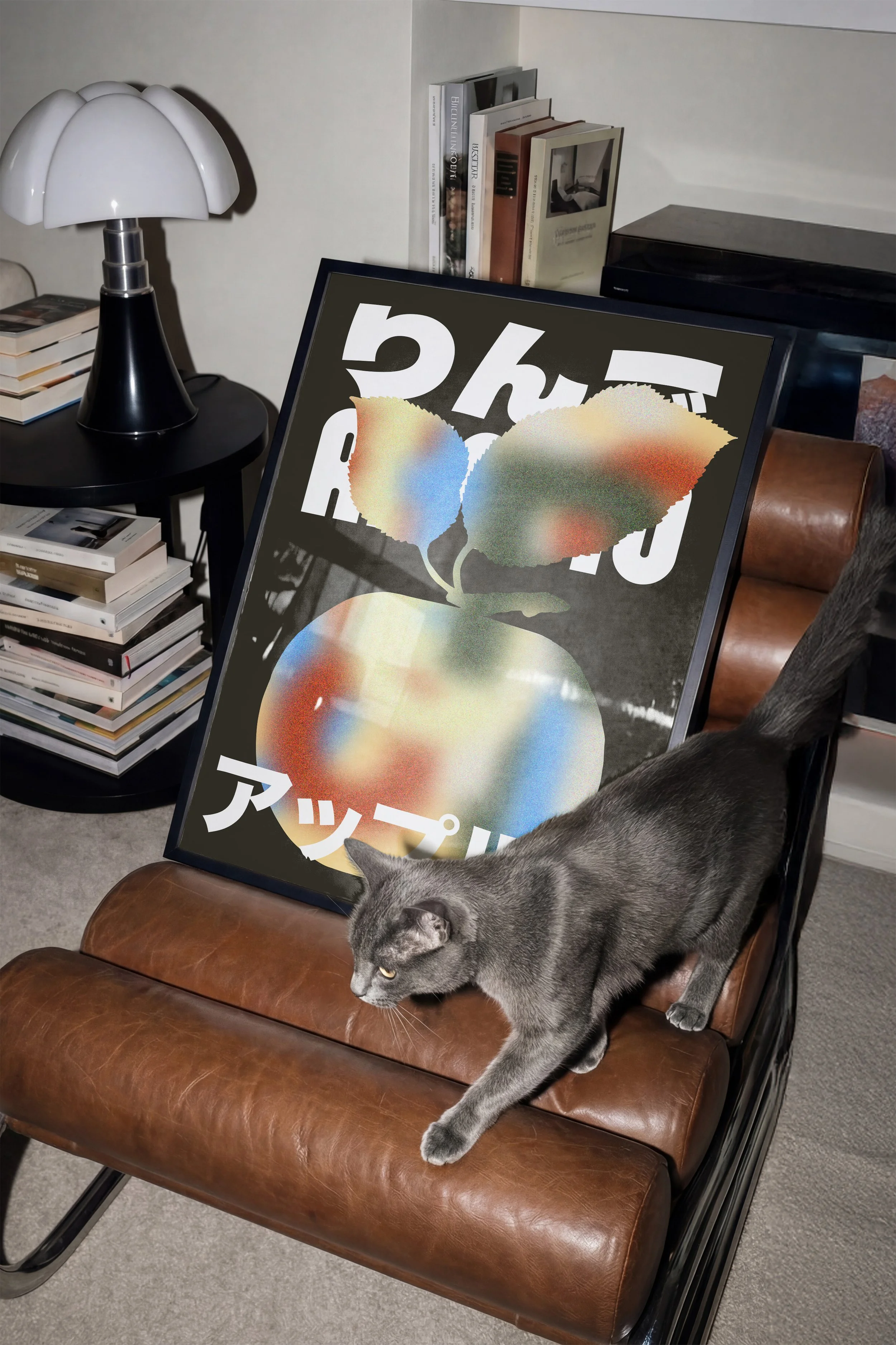 Ringo – Lounge Chair Cat Vertical frame Mockup by LuxyCatStudio.jpg