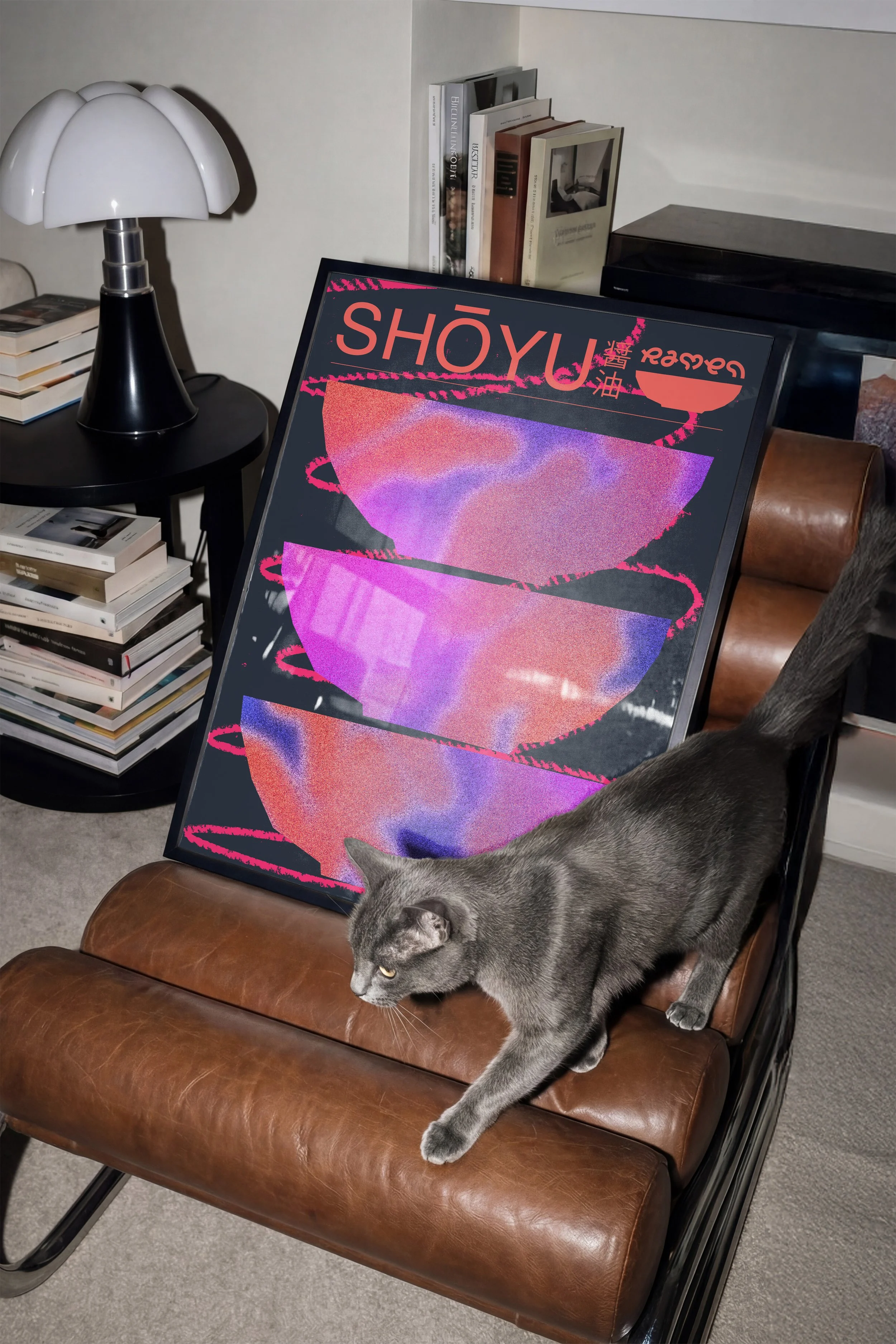 Shoyu – Lounge Chair Cat Vertical frame Mockup by LuxyCatStudio.jpg