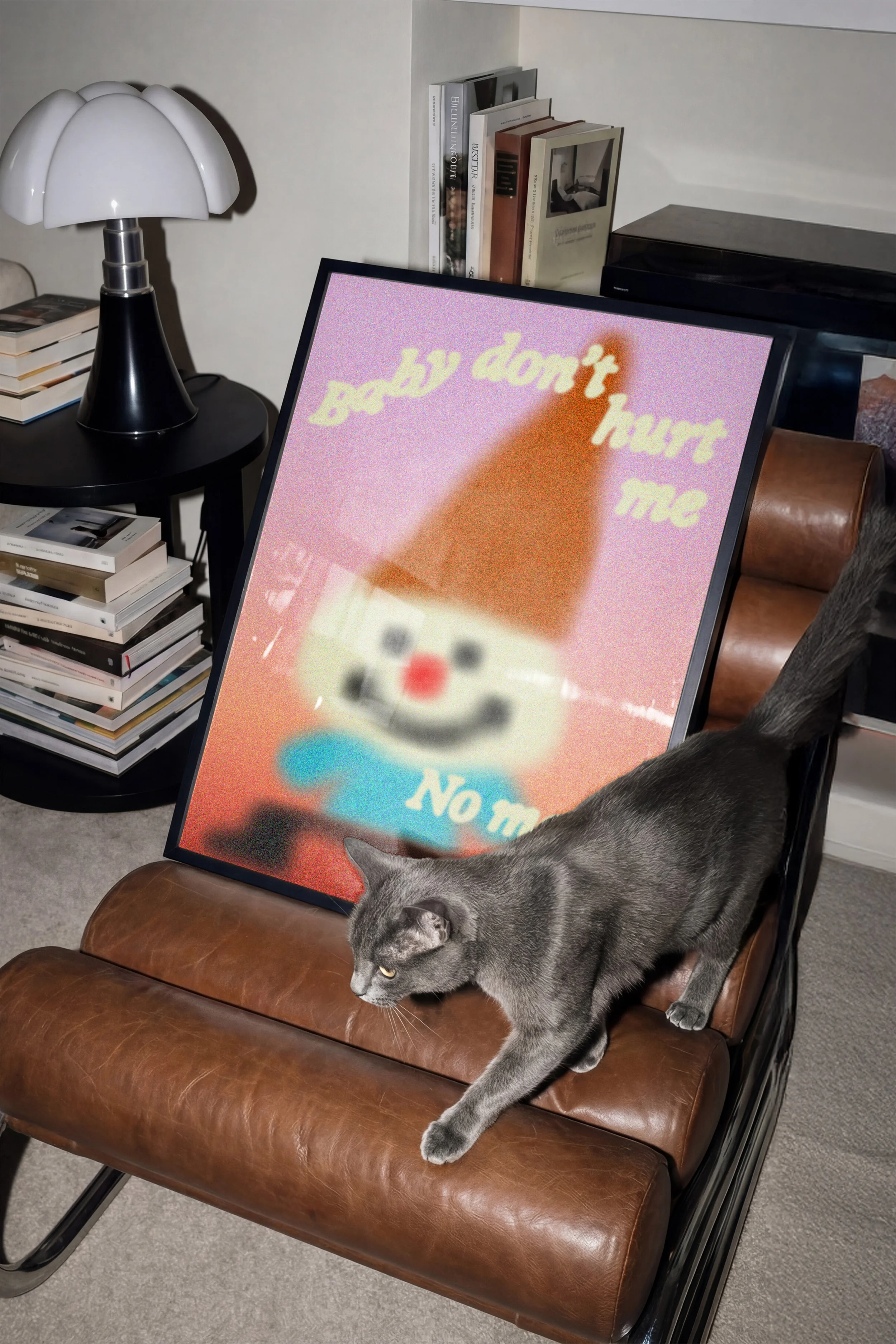 Baby dont hurt – Lounge Chair Cat Vertical frame Mockup1.jpg