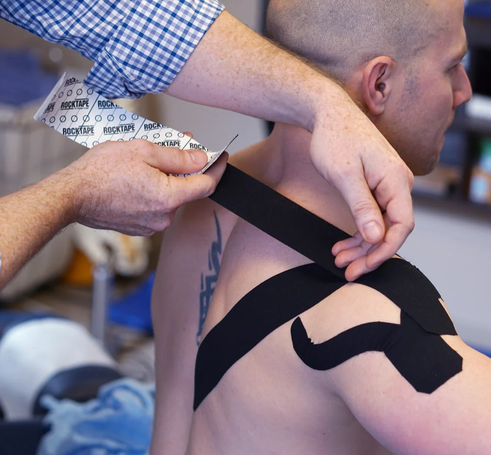 Active Spine &amp; Sport uses kinesio taping for injury prevention and rehabilitation.