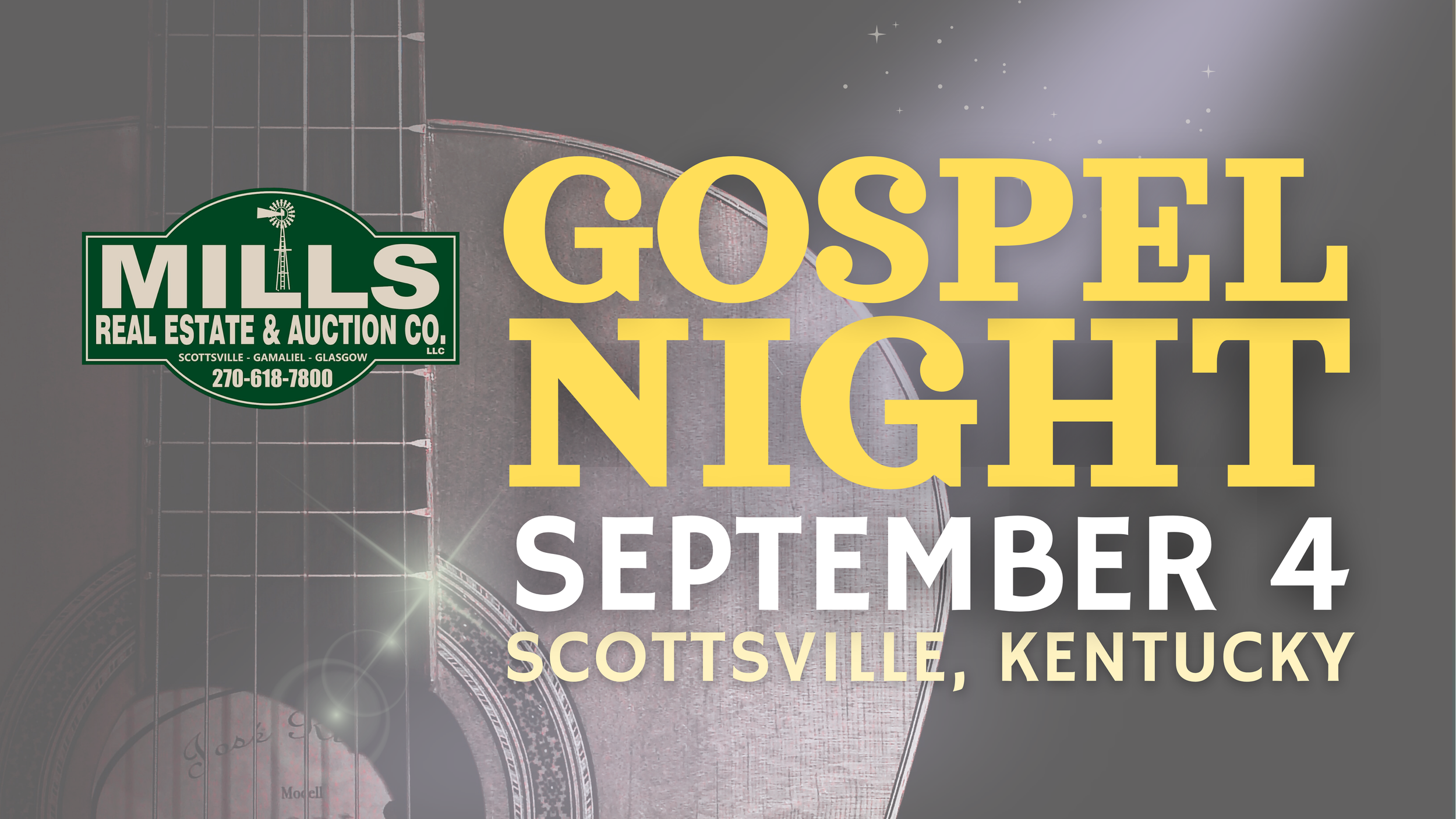 Gospel Night presented by Mills Real Estate & Auction Co.