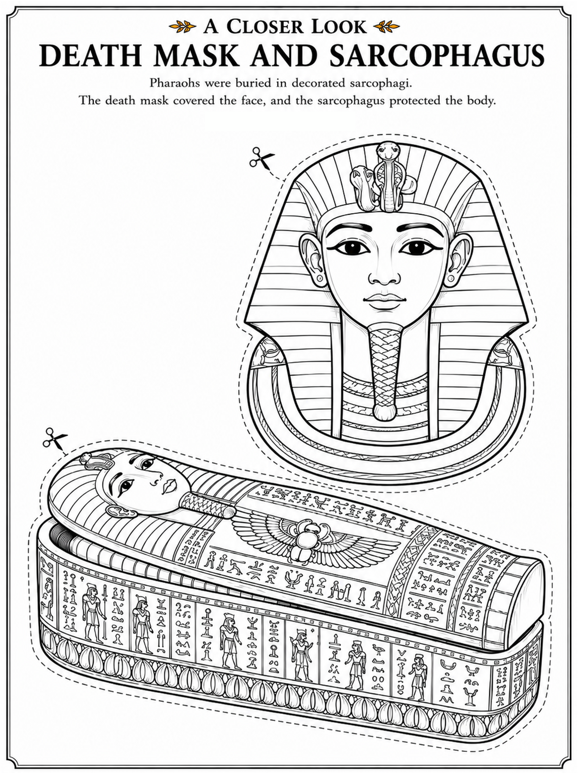 HOP Ancient Egypt Death Mask and Sarcophagus.png