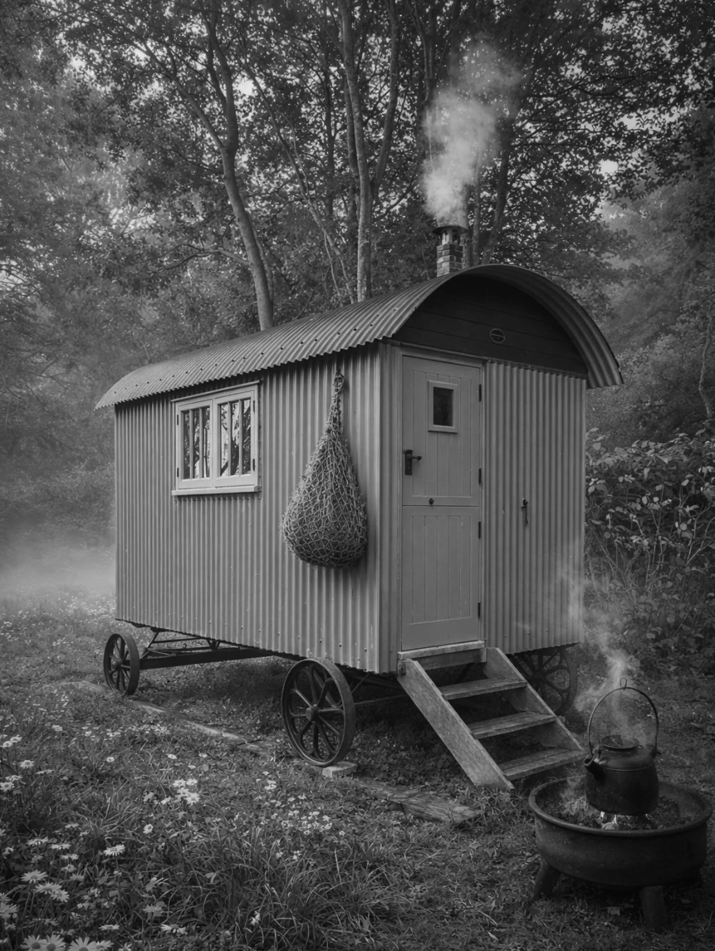 Sometimes our clients ask us to go right back to the roots of the traditional shepherd&rsquo;s hut.

Simple, honest features&hellip; a small cosy bed, a log burning stove, and just the essentials needed for a peaceful escape in the countryside.

Ther