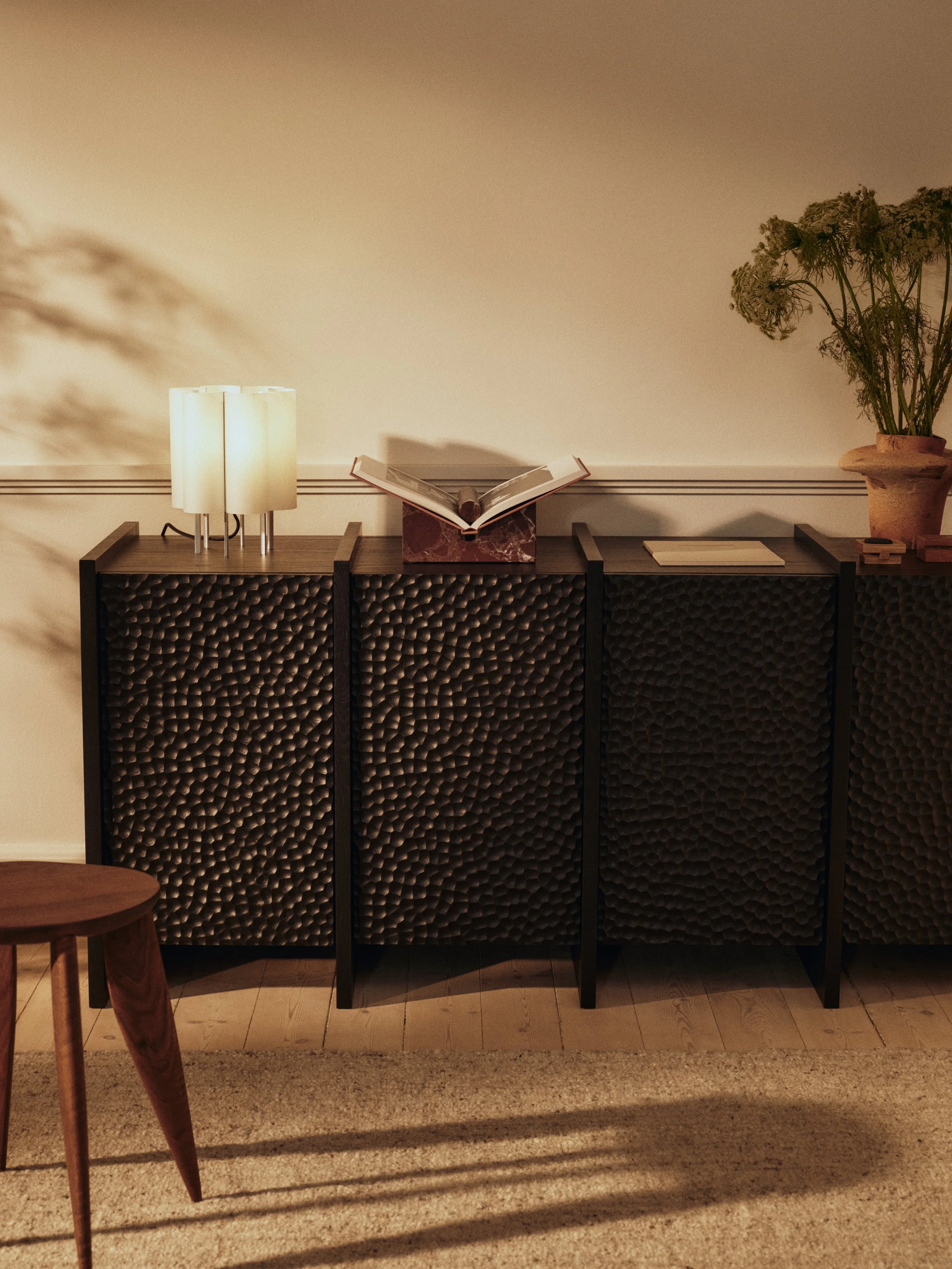 FermLiving_SS26_TvaraBookStand_1104273092_ScarniSideboard_1104273034_FeveSideTable_Walnut_1104273157.jpg
