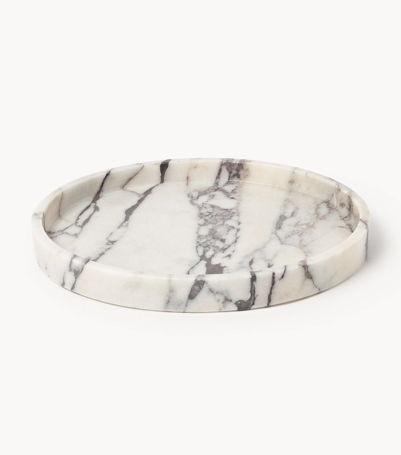 Round Marble Decorative Tray
