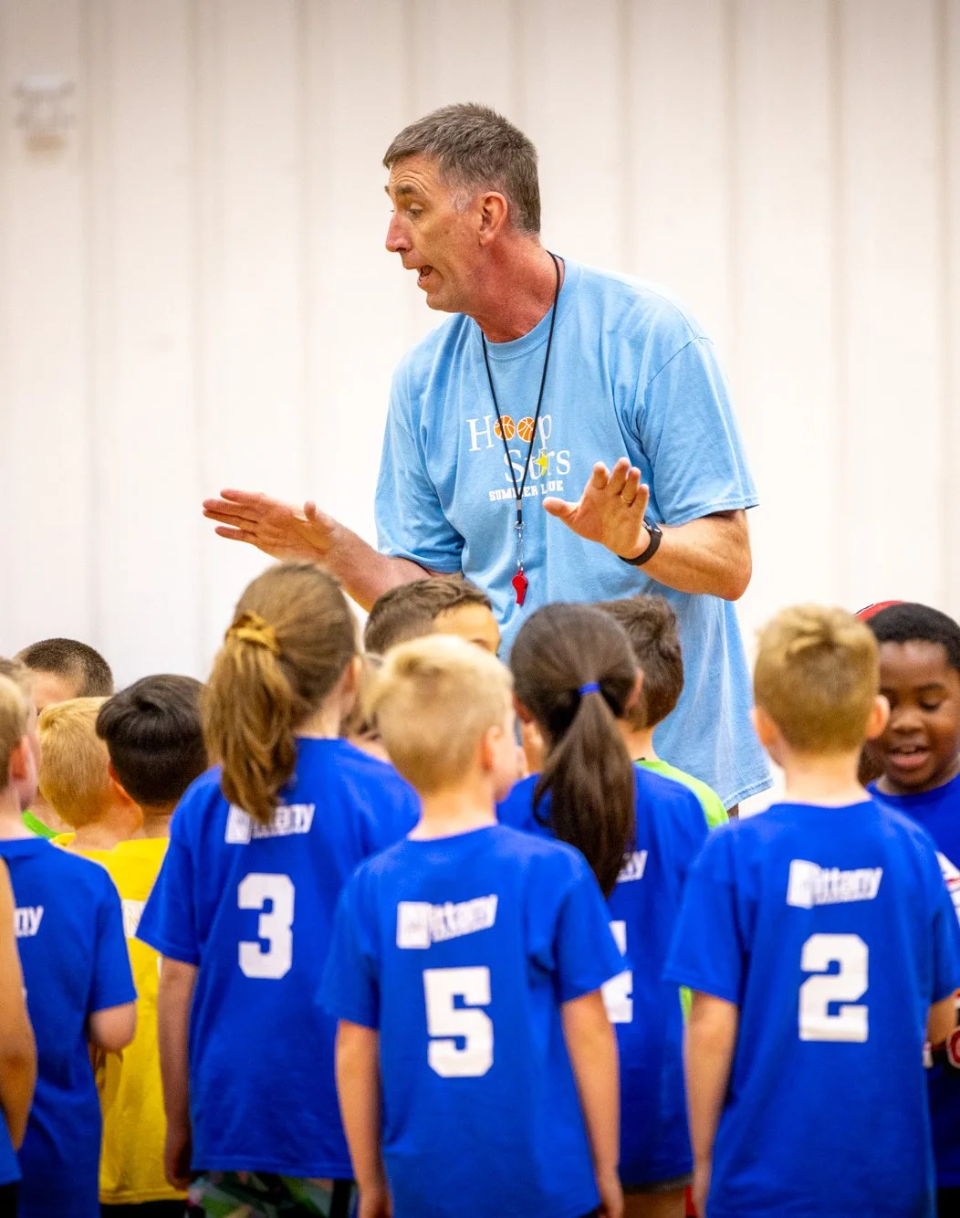 Coach Dan teaching a Children's Basketball Program in State College, PA