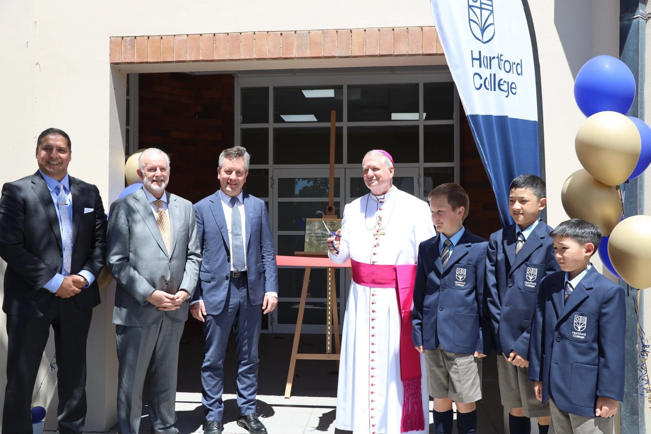 Archbishop Officially Opens And Blesses Hartford College