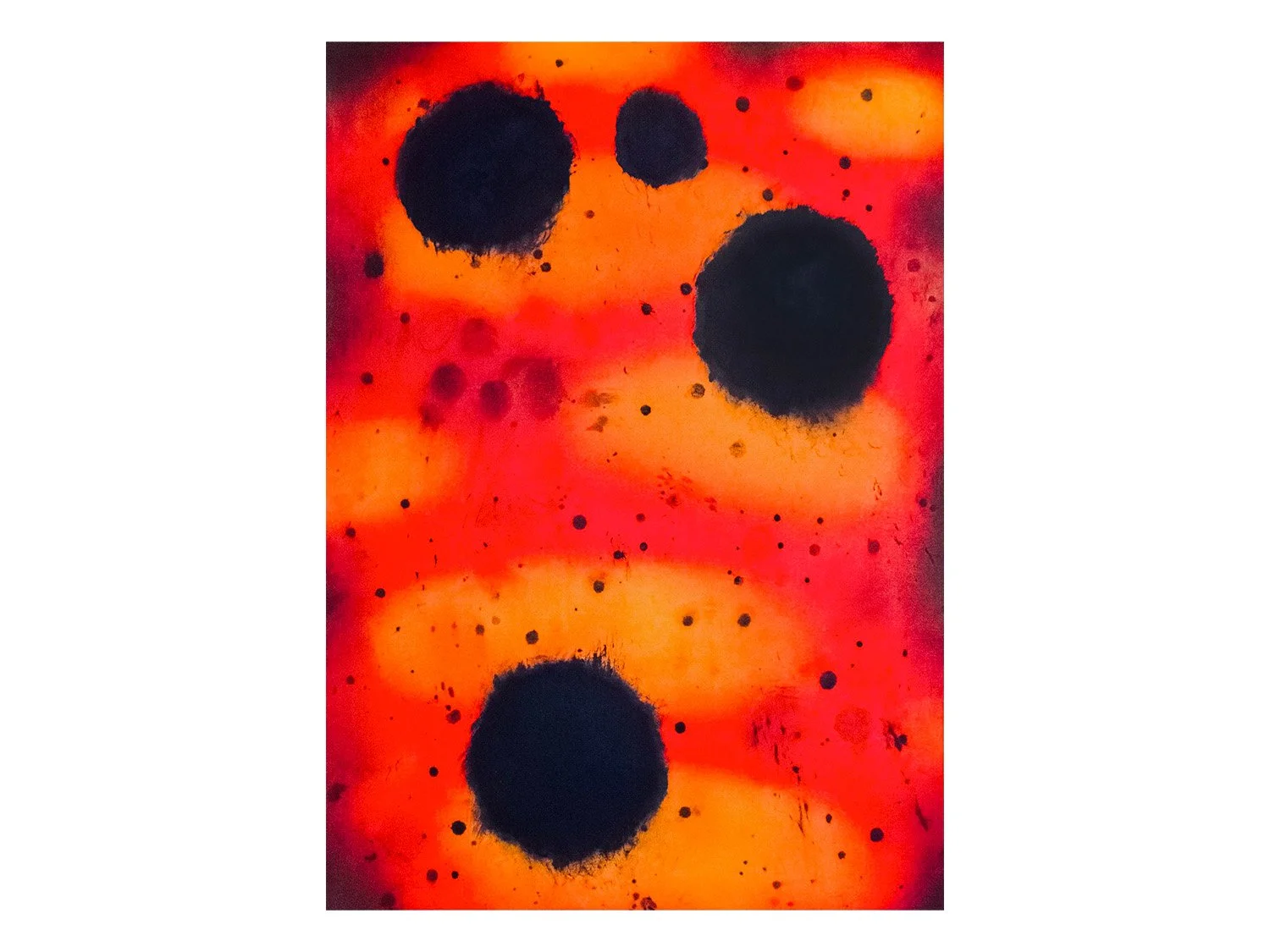 Emilio Cueto, "Hema", 24” x 18”, oil and oil stick on paper mounted on wood panel. $500