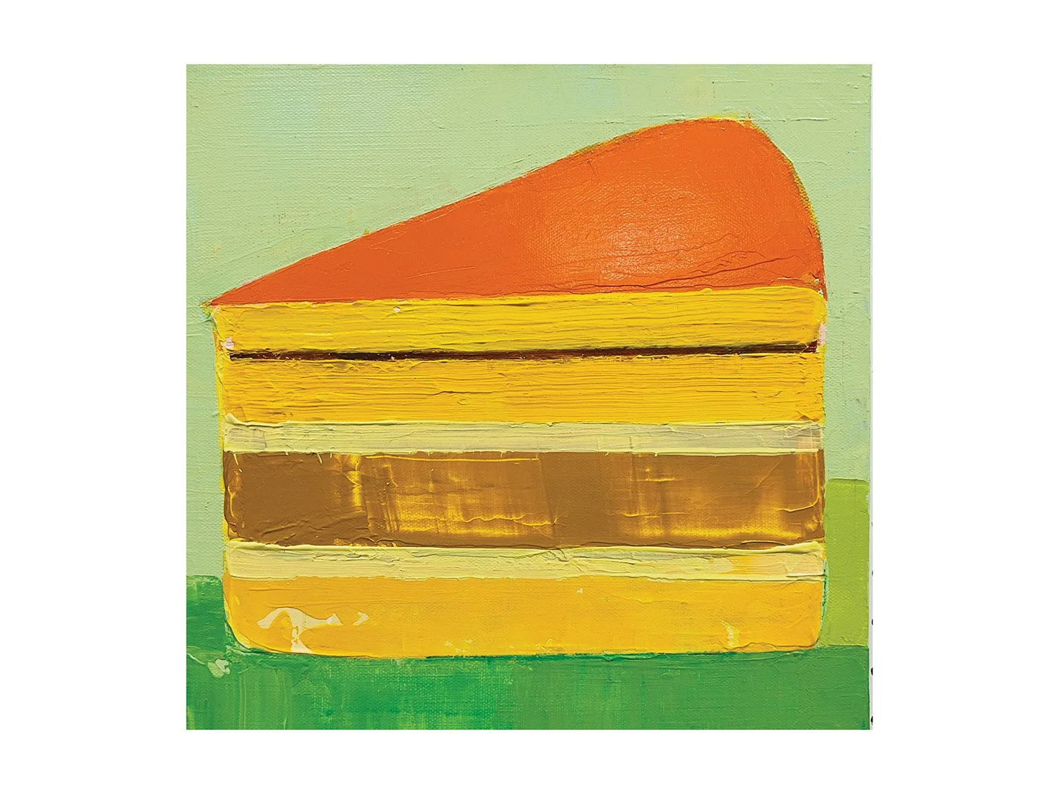 Lily Park, "Slice #3", 2024, 12" x 12"
acrylic on canvas. $500