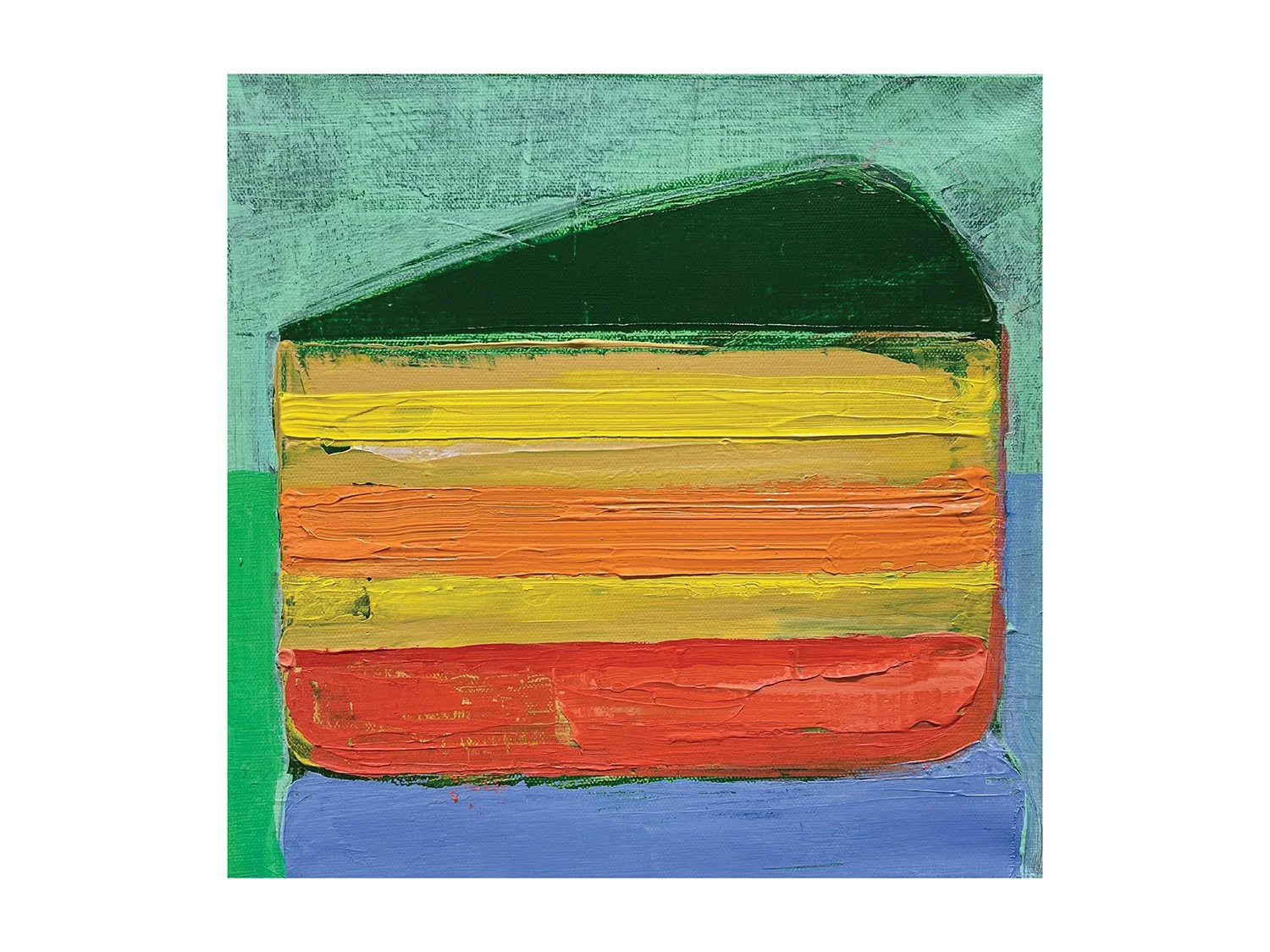 Lily Park, "Slice #1", 2024, 12" x 12"
acrylic on canvas. $500