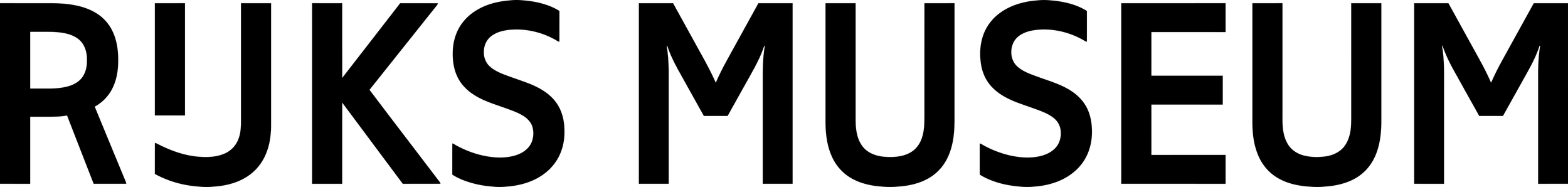 The Rijksmuseum logo in black and white