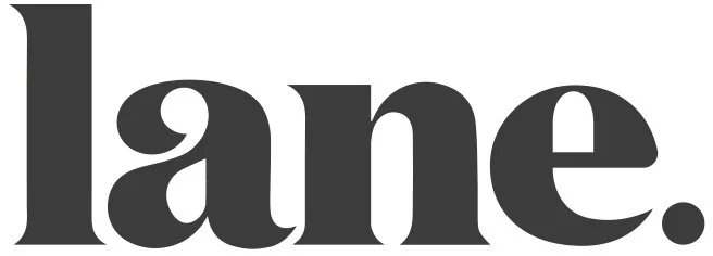 The lane logo in black and white