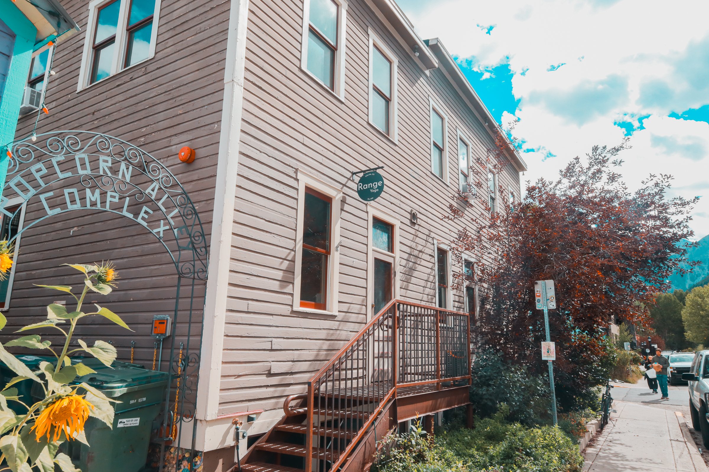 Range Yoga Telluride is located in a historic victorian building just of main street in Telluride, Colorado.