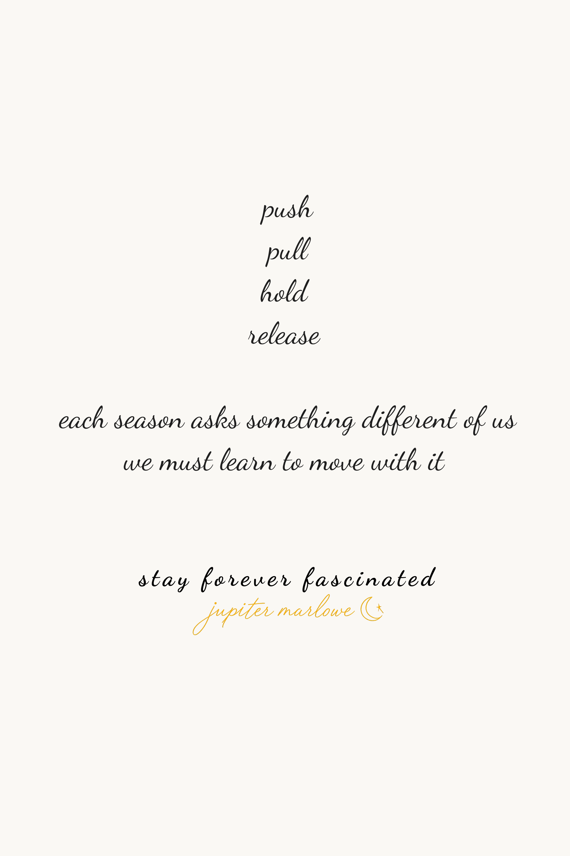 each season asks something different of us