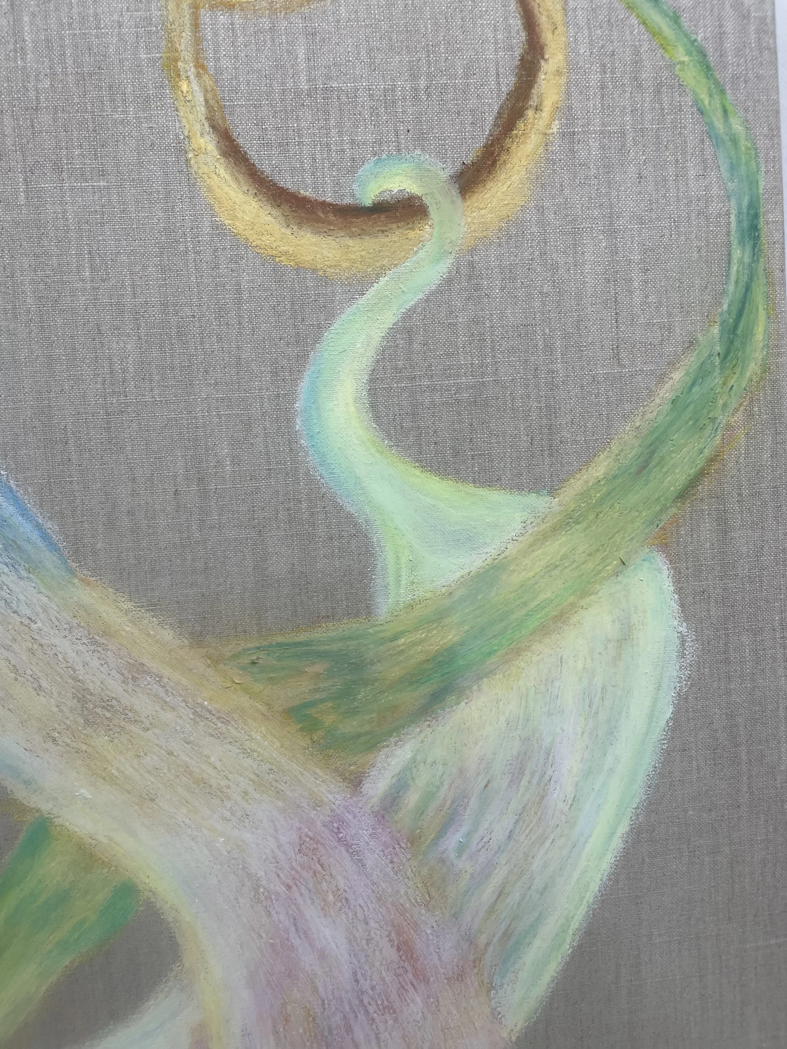 Oil pastels on linen