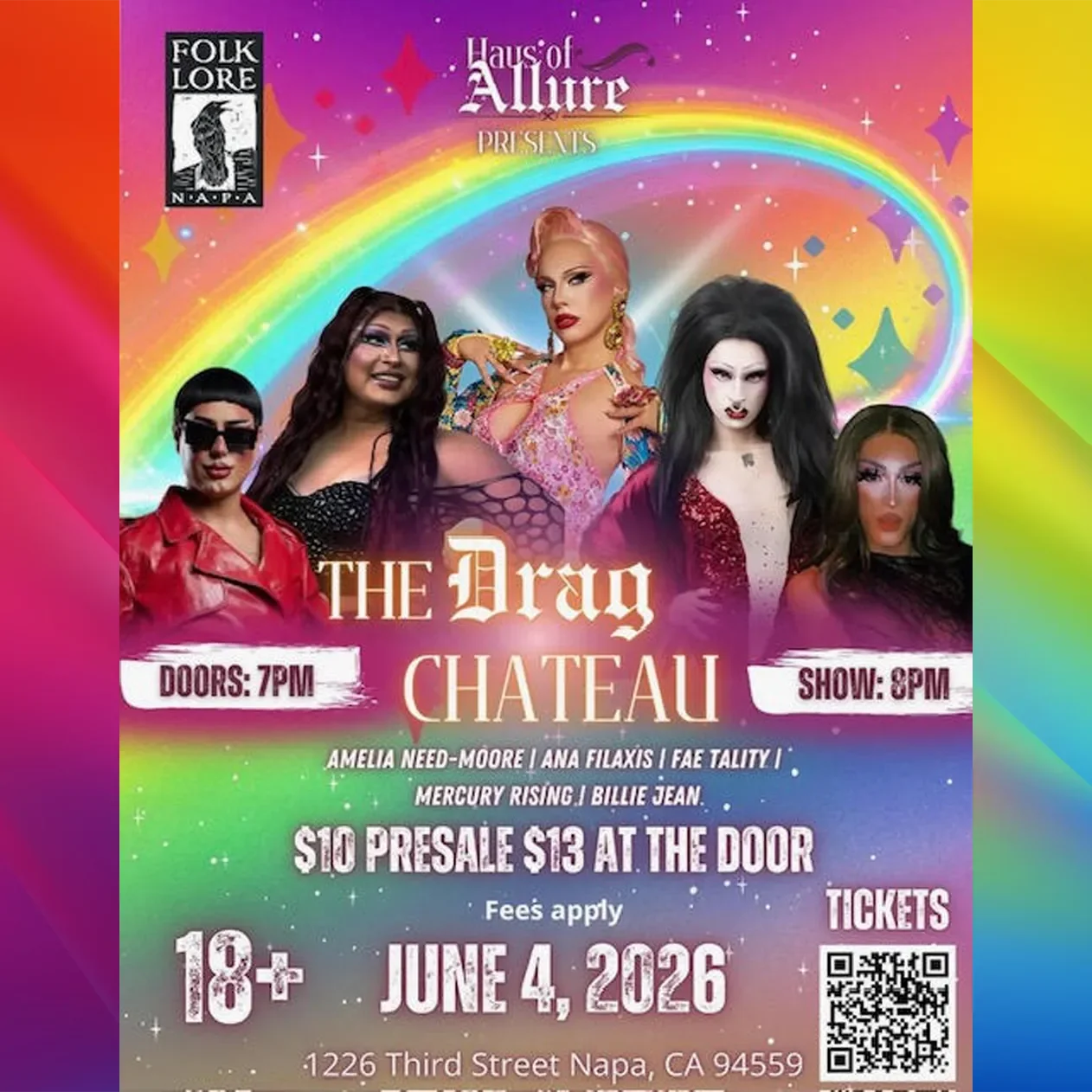 The Drag Chateau at Folklore: Napa Pride Pop Up