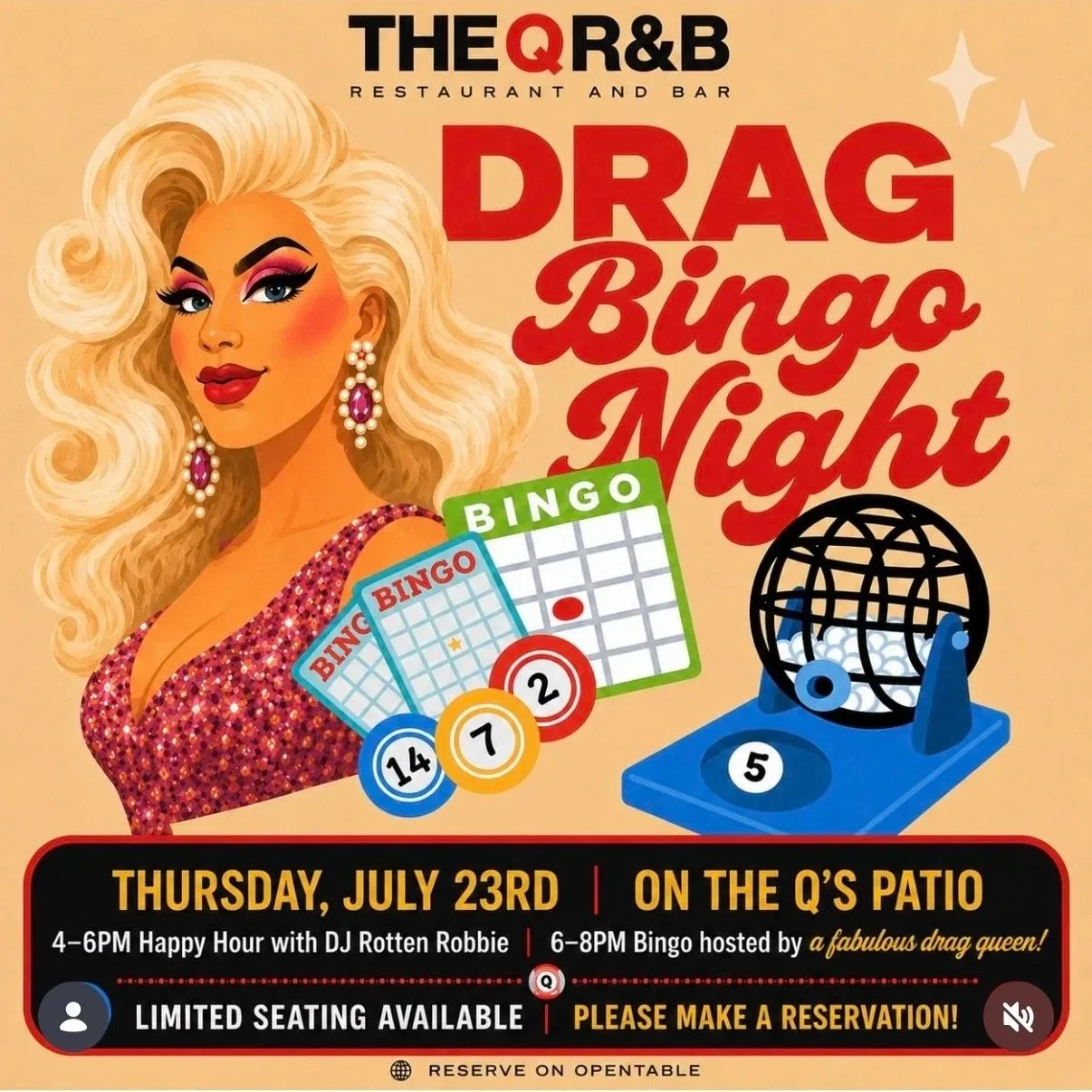 Drag Bingo Night at the Q