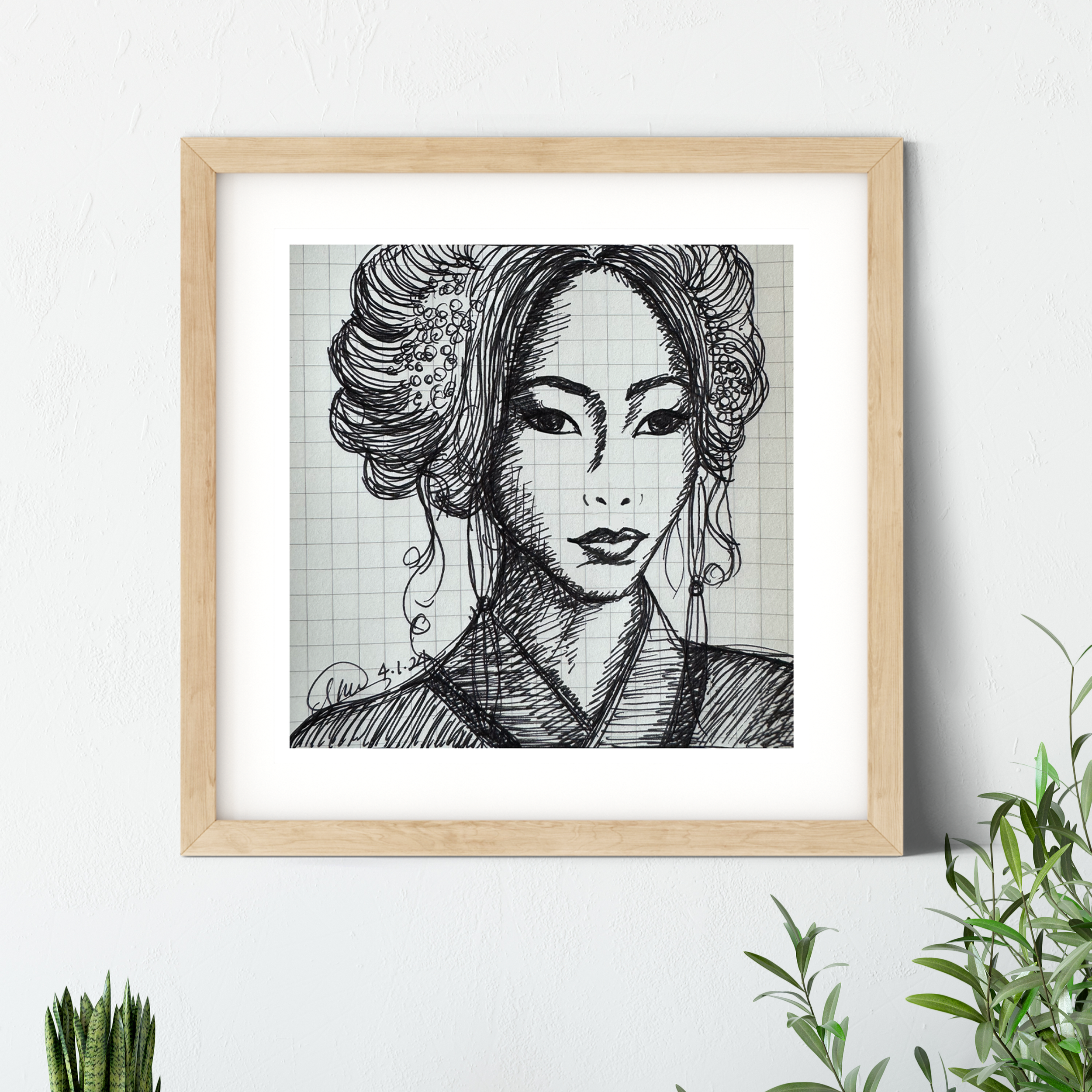 URBAN GEISHA — Ink Sketch