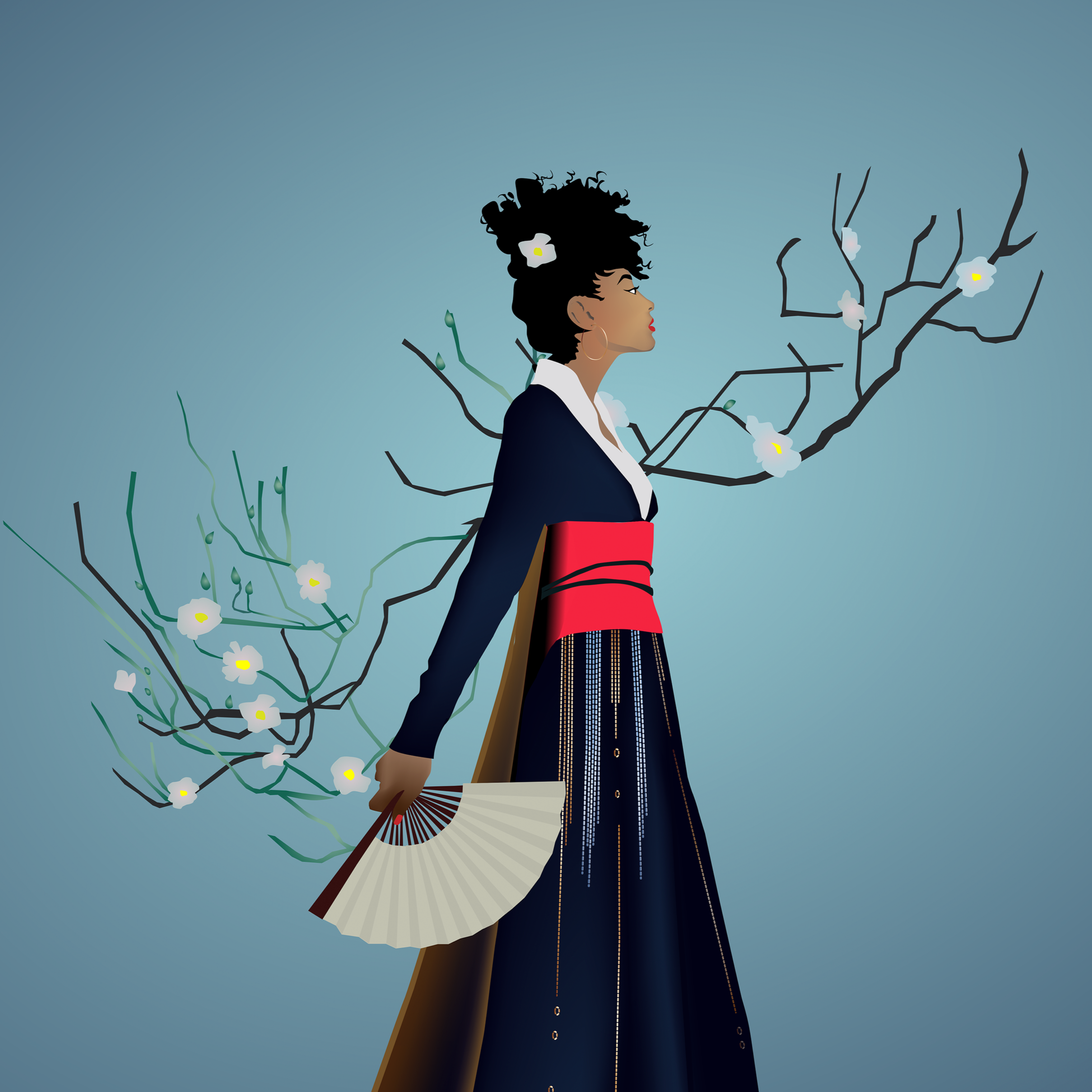 URBAN GEISHA — Digital Illustration