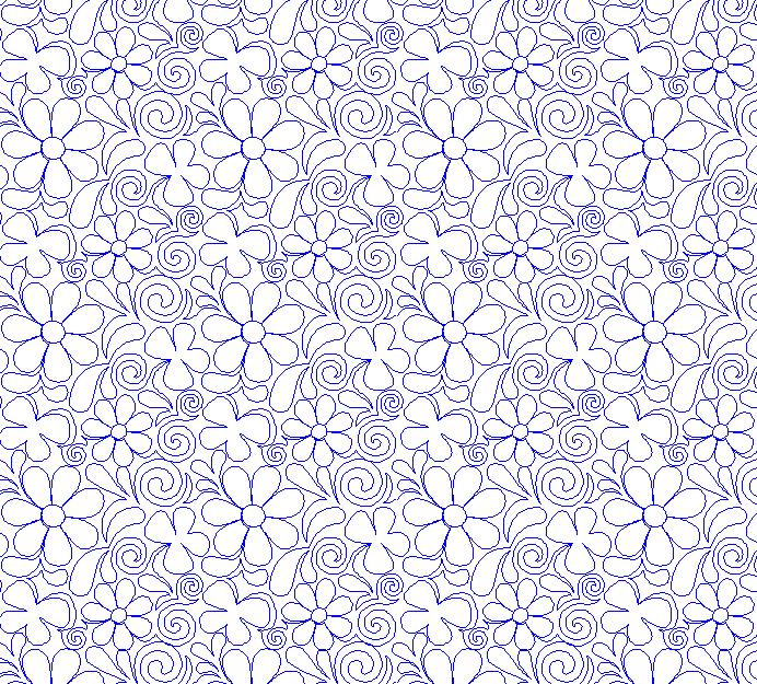 Flower Paisley Spiral