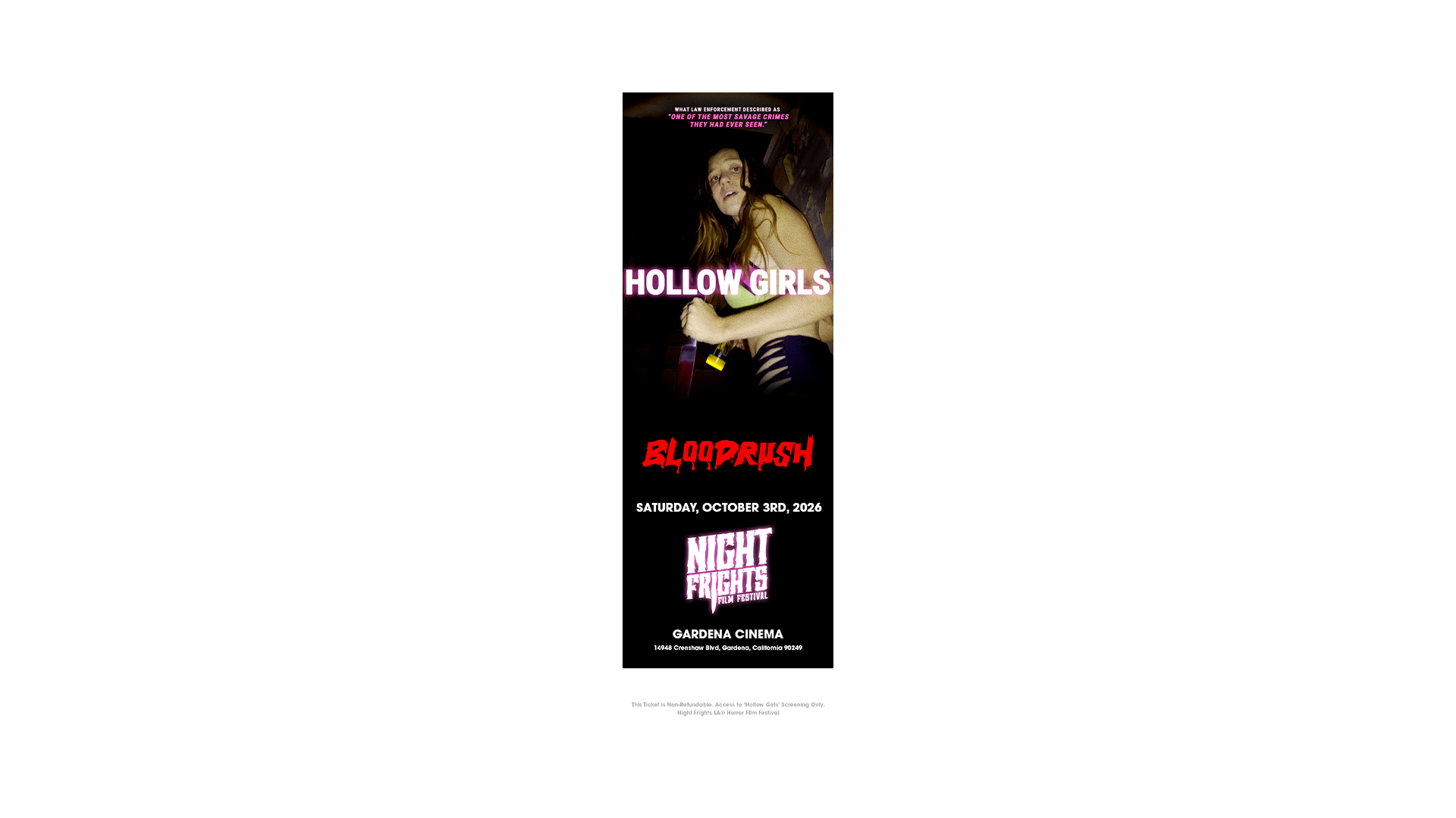 'Hollow Girls' Ticket: Screening Saturday