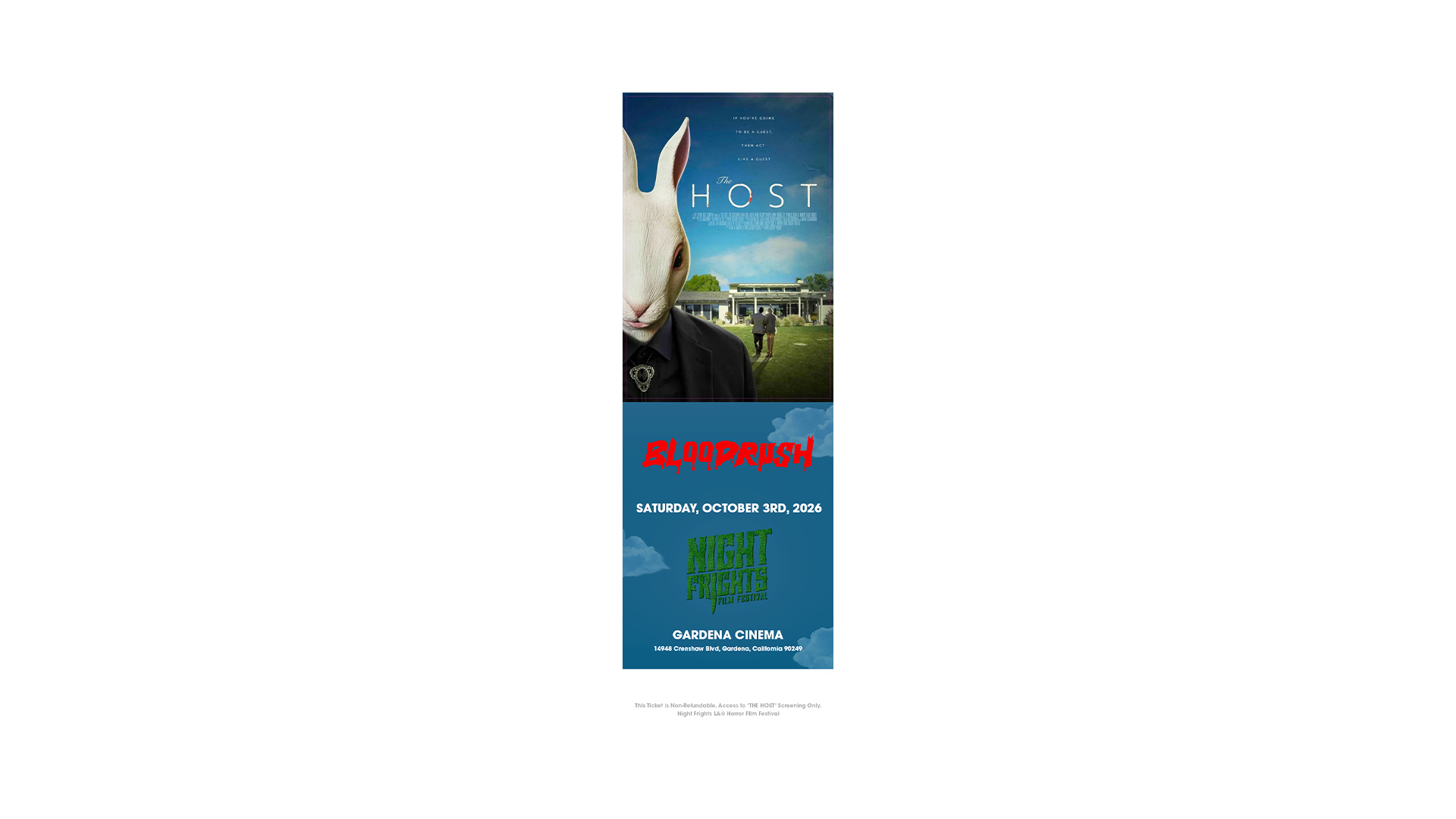 'THE HOST' Ticket: Screening Saturday