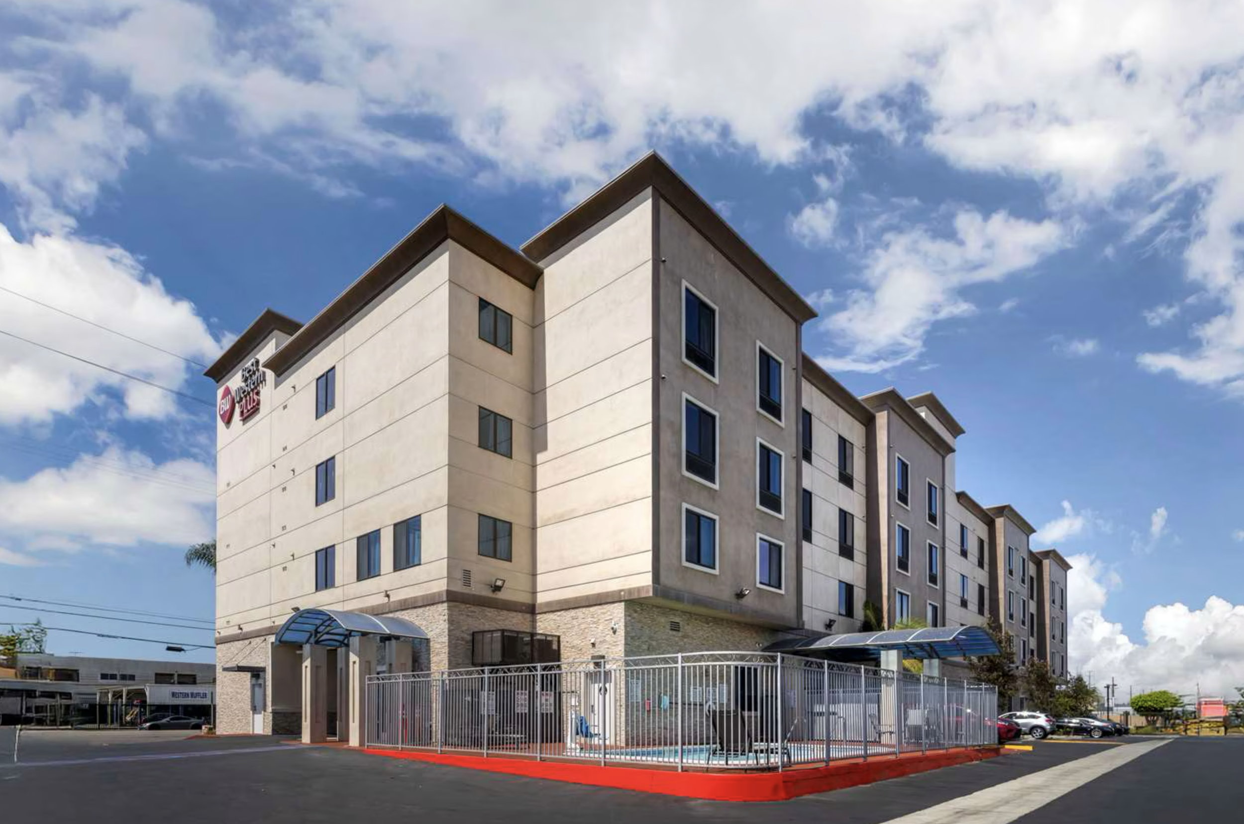 Best Western Plus Gardena Inn & Suites:

A mile from Interstate 110 and in a commercial area, this casual hotel is 5 miles from Dignity Health Sports Park and 9 miles from Los Angeles International Airport.

Straightforward rooms provide free Wi-Fi, 