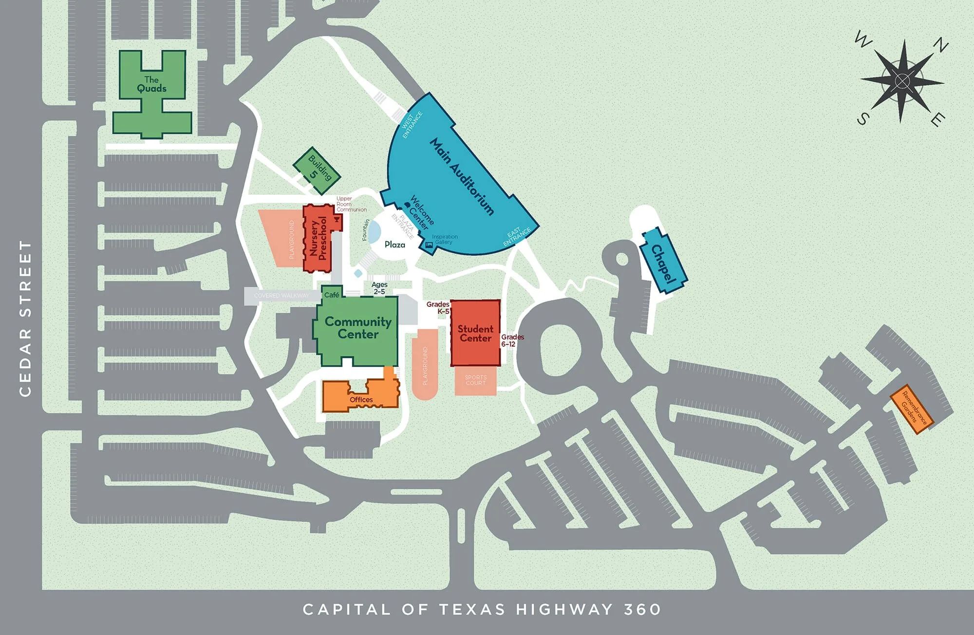 Riverbend Campus Map
