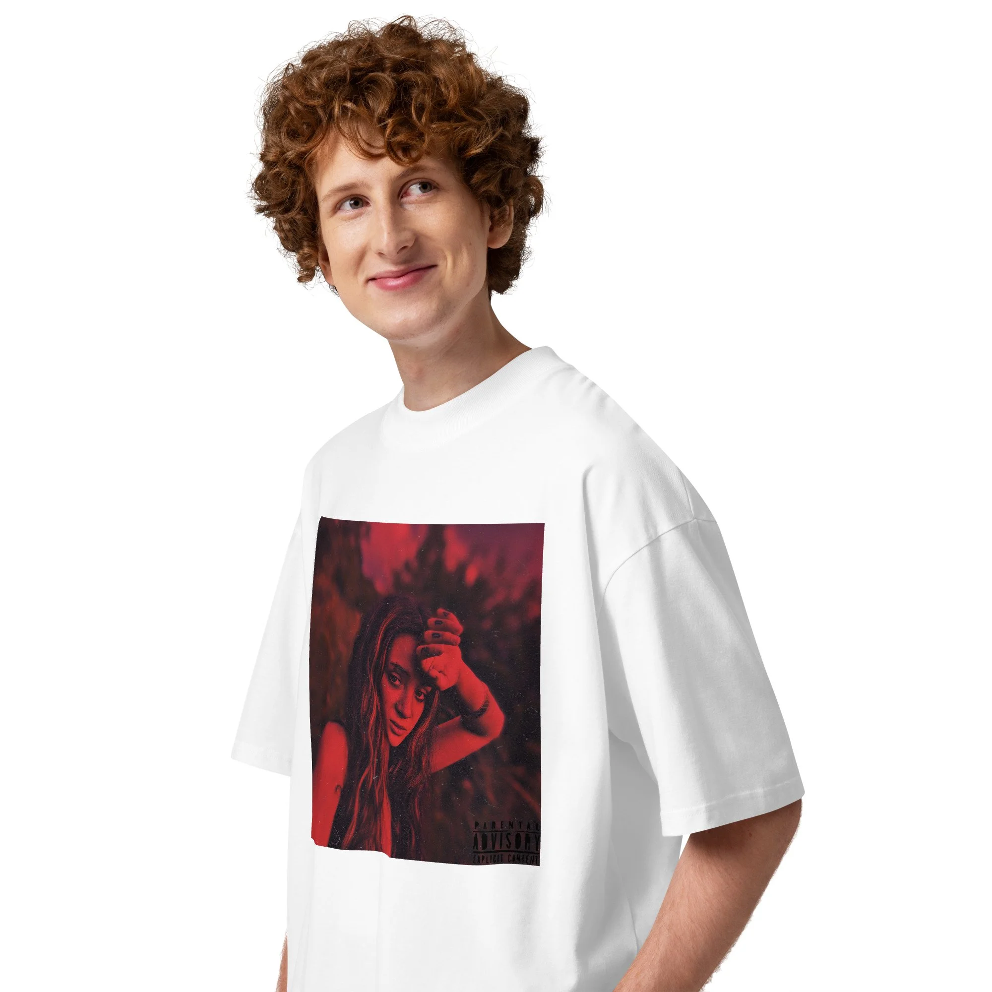 Miss Gr4ce Unisex organic oversized high neck t-shirt