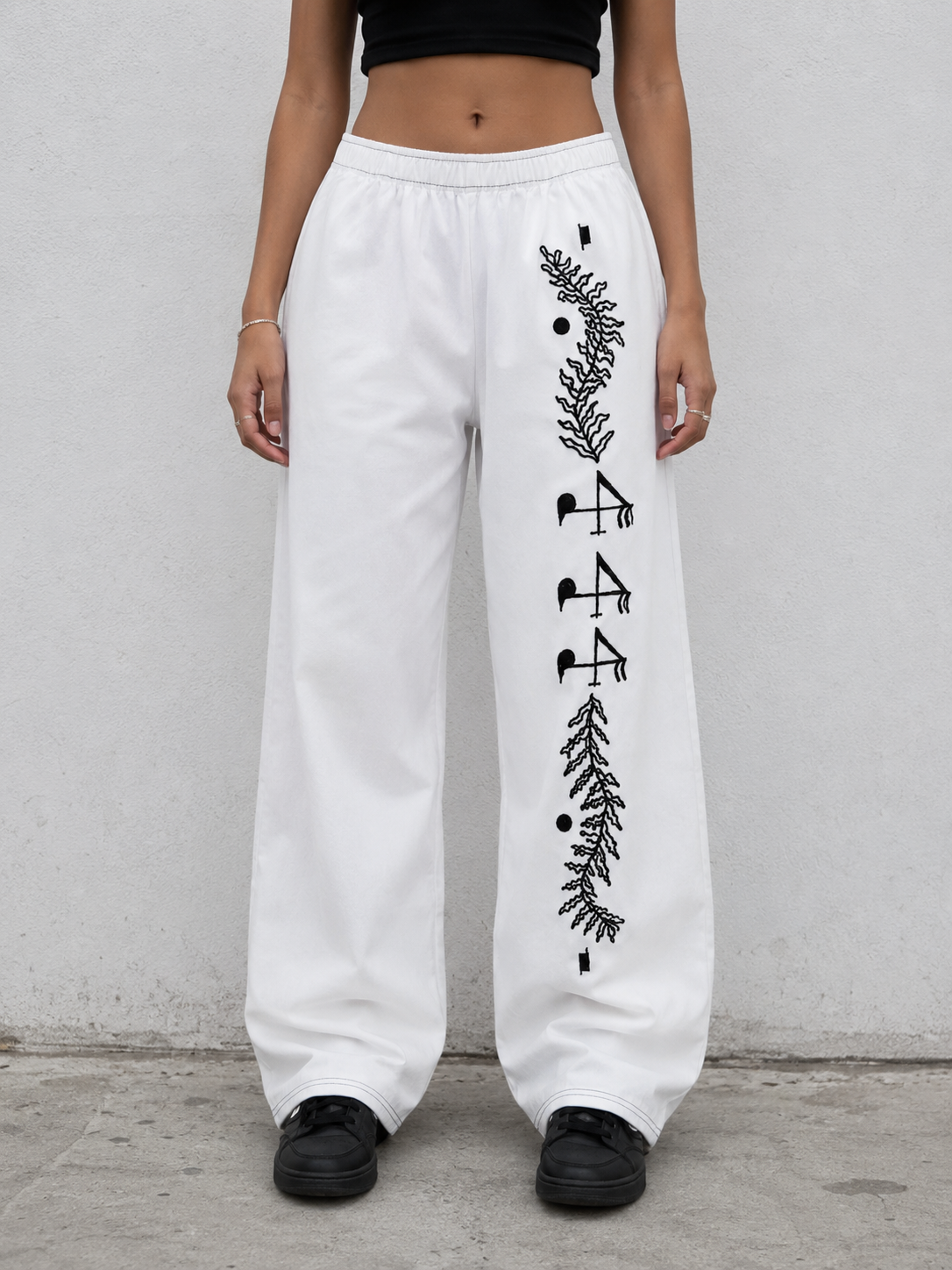 Miss Gr4ce 444 Unisex Wide-Leg Pants