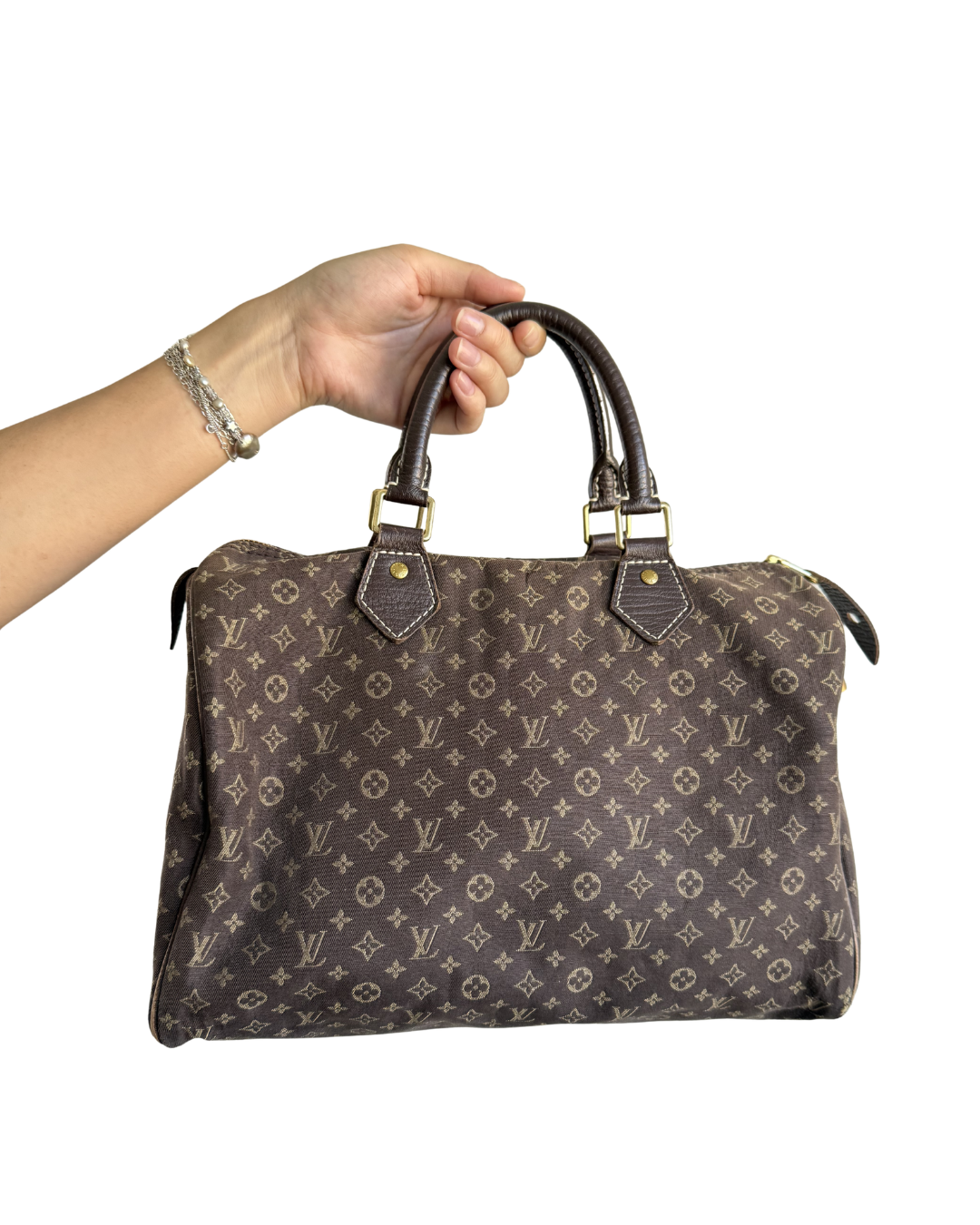 2006 Louis Vuitton Monogram Mini Lin Speedy 30 w/ Lock and Key Set