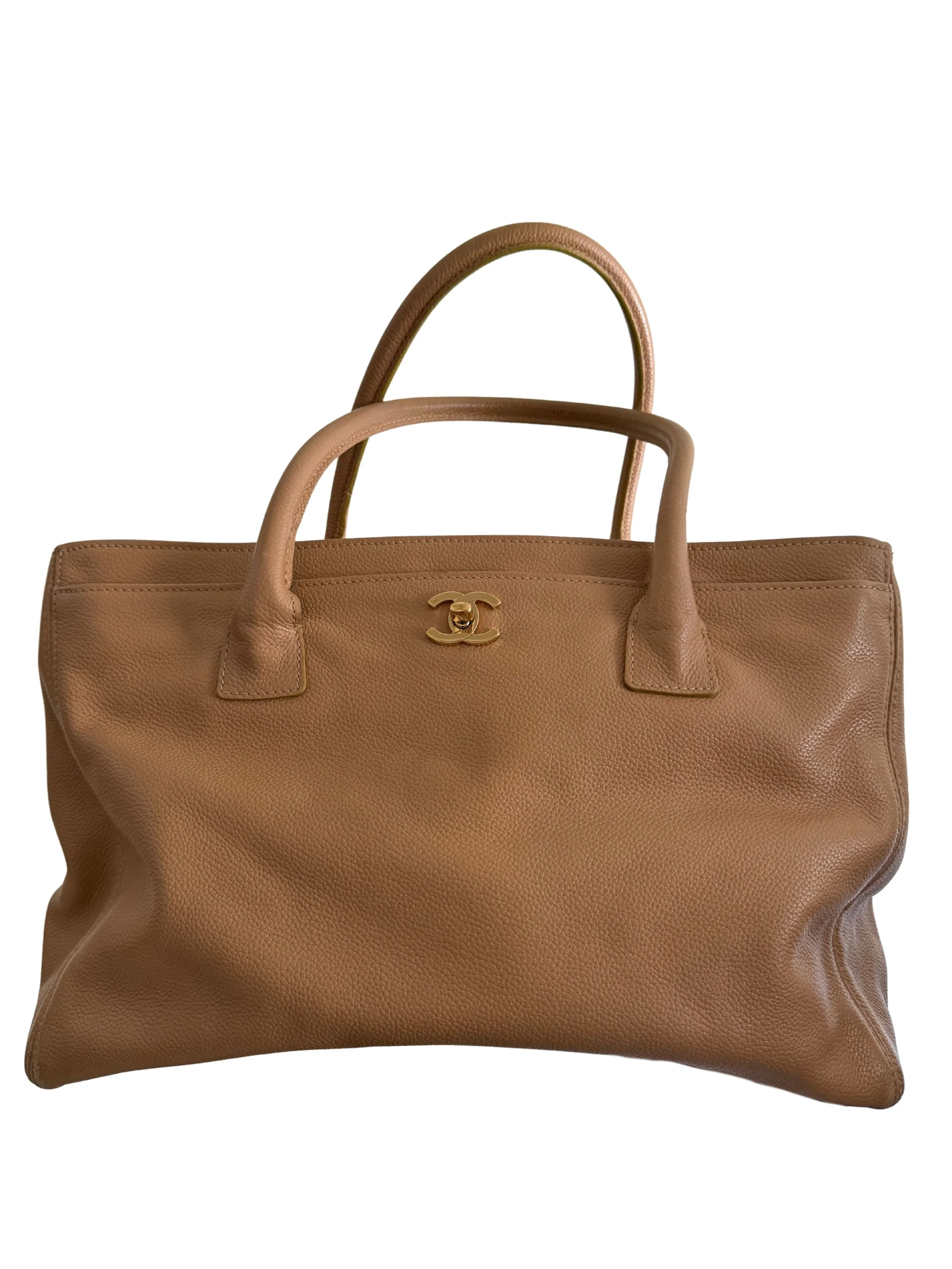 Chanel Medium Beige Executive Cerf Tote