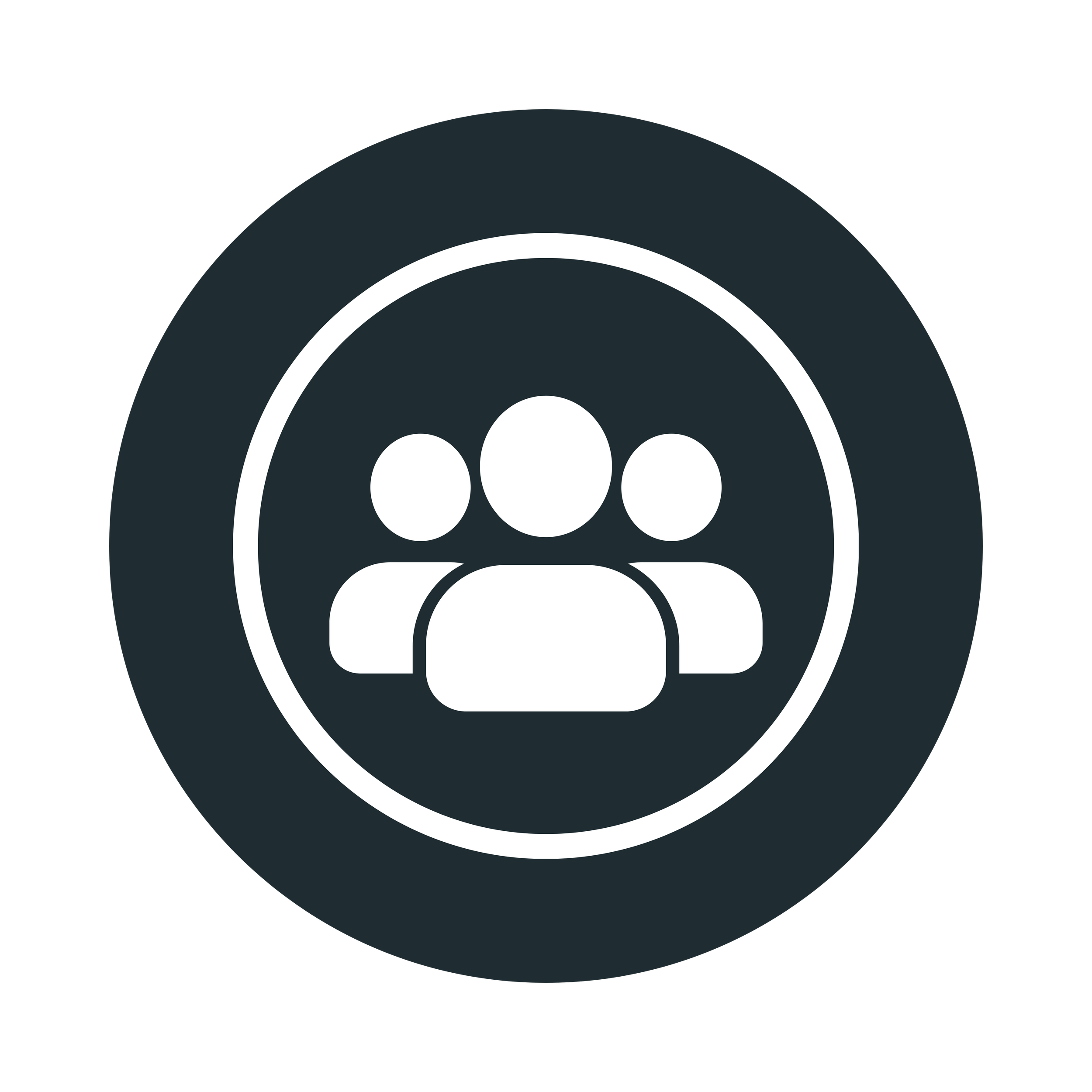 Graphic Icon of a Team of People Symbolizing Customer Service