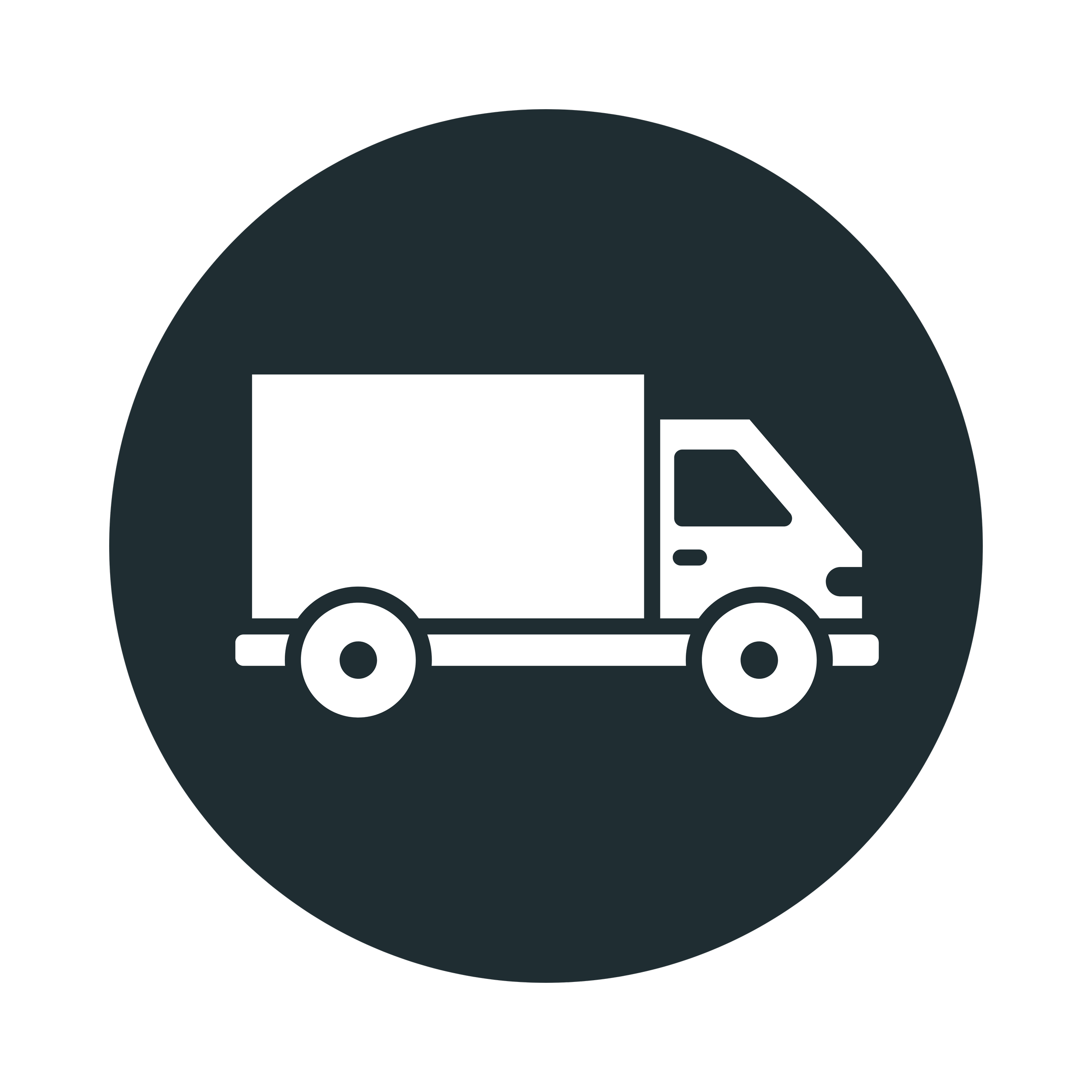 Graphic Icon of a Team of a Truck Symbolizing Flexibility