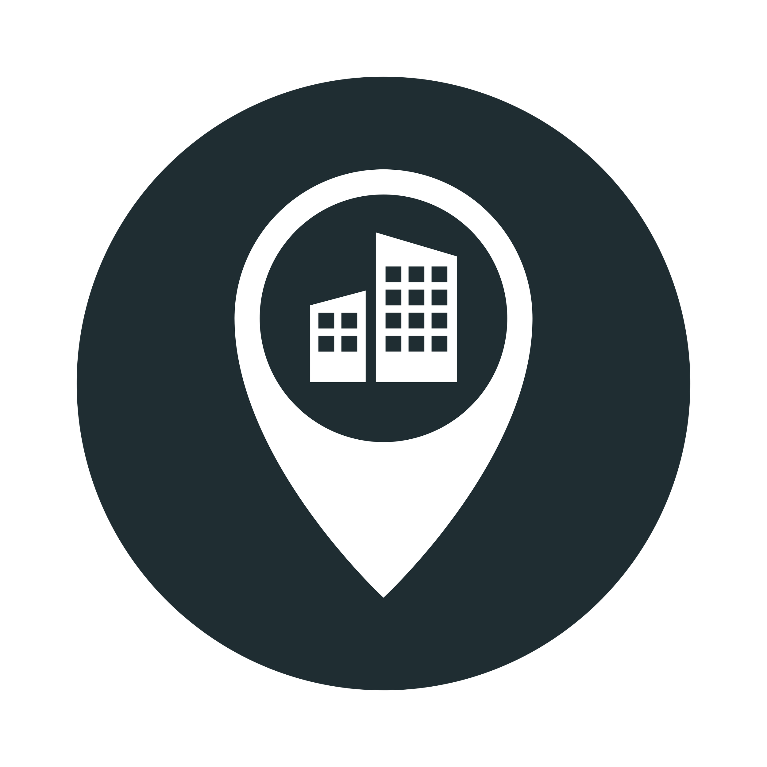 Graphic Icon of a Map Symbolizing Service Area