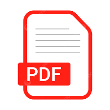 Icon of a PDF document with a red border and a red label that says 'PDF' across the center.