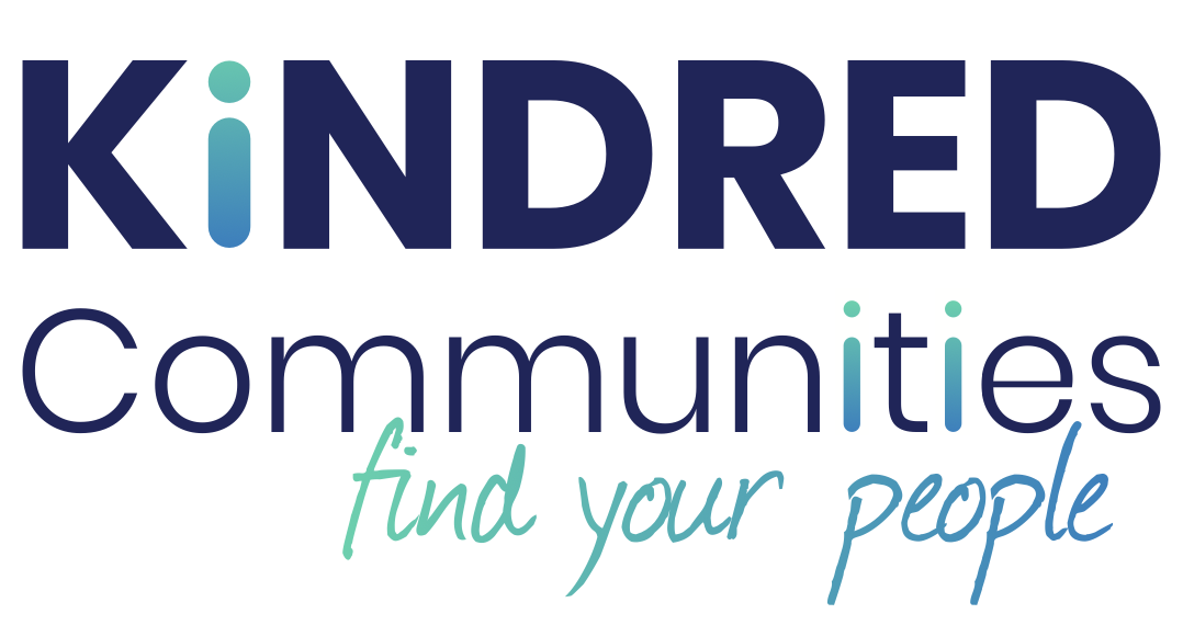 Logo for Kindered Communities with text 'find your people'
