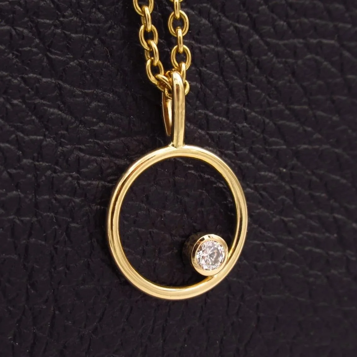 Pendentif or jaune et diamant