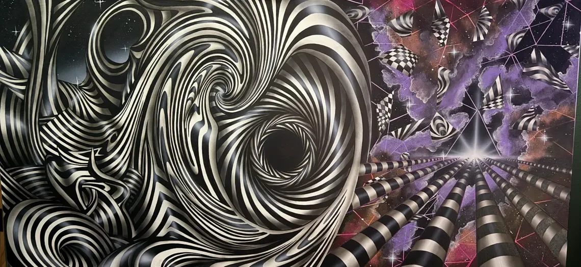 Dimensional Instability Original Painting by Chris Carr