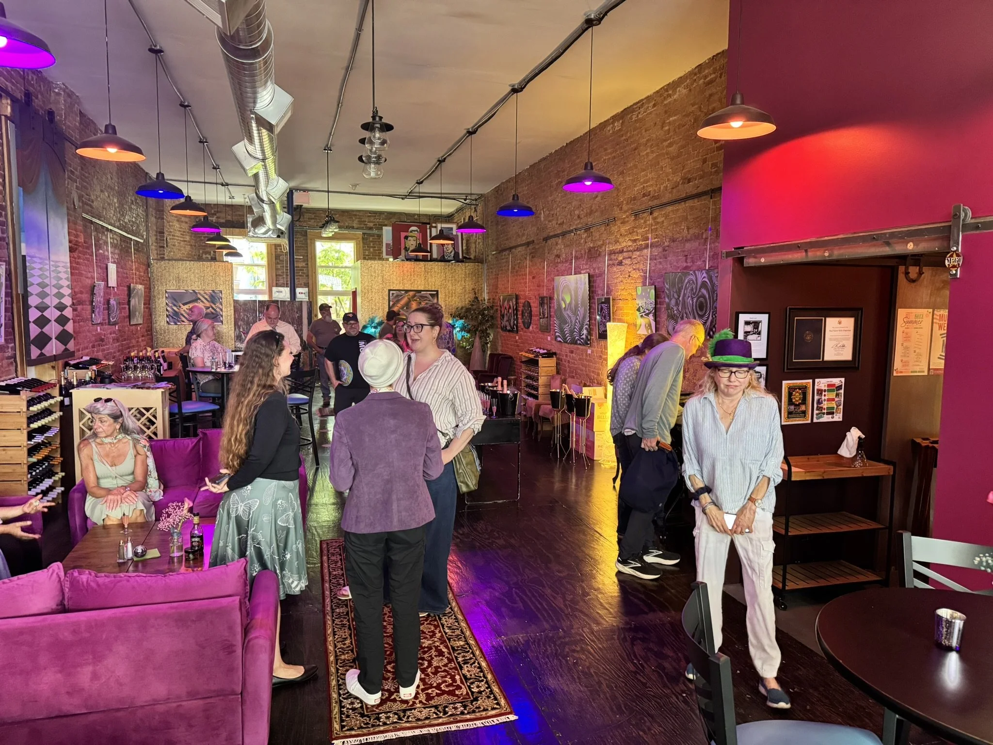 Art exhibit opening reception