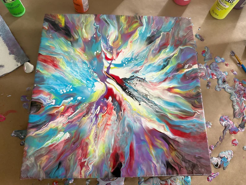 Psychedelic Blowout #2 Original Painting by Chris Carr