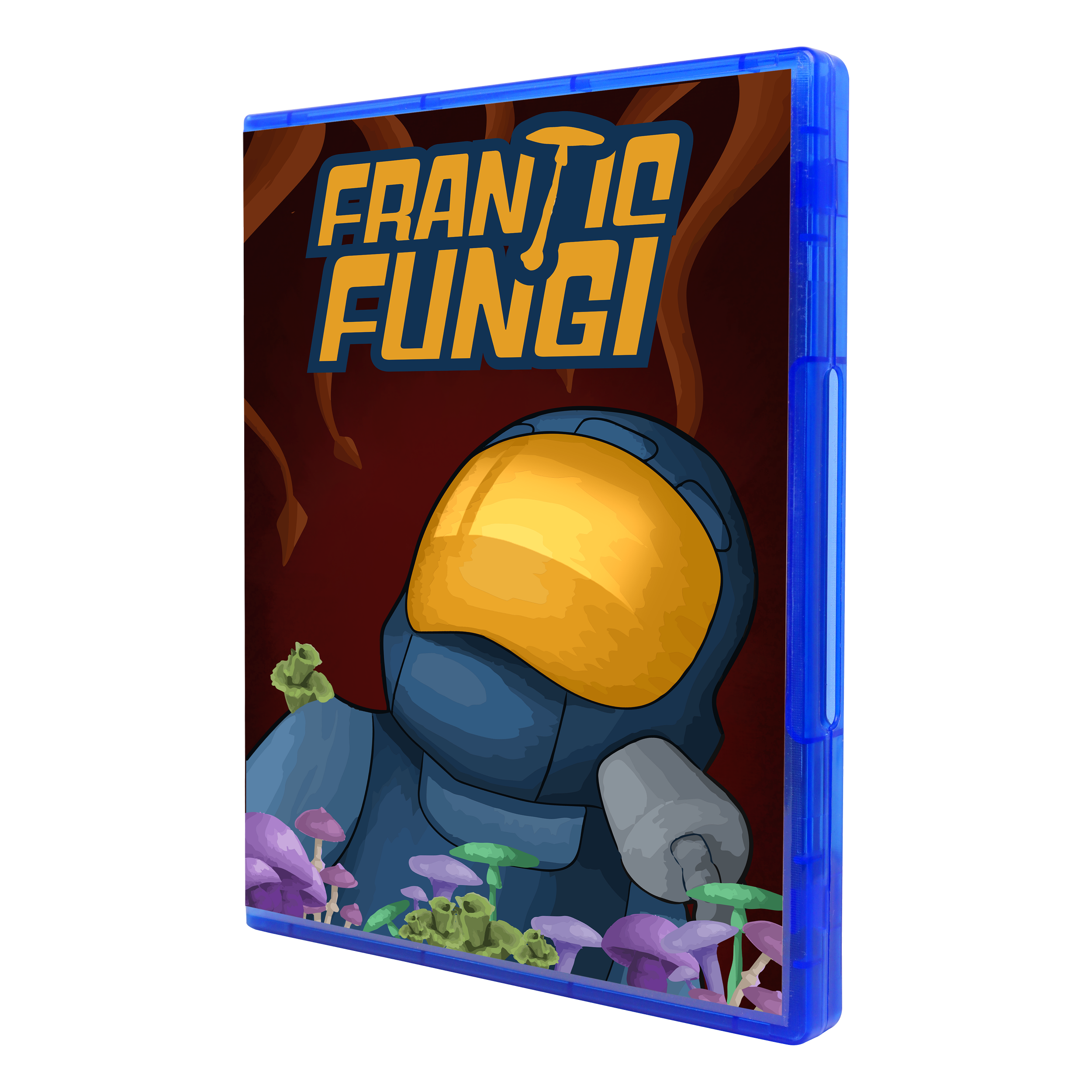 Frantic Fungi Game Case mockup.