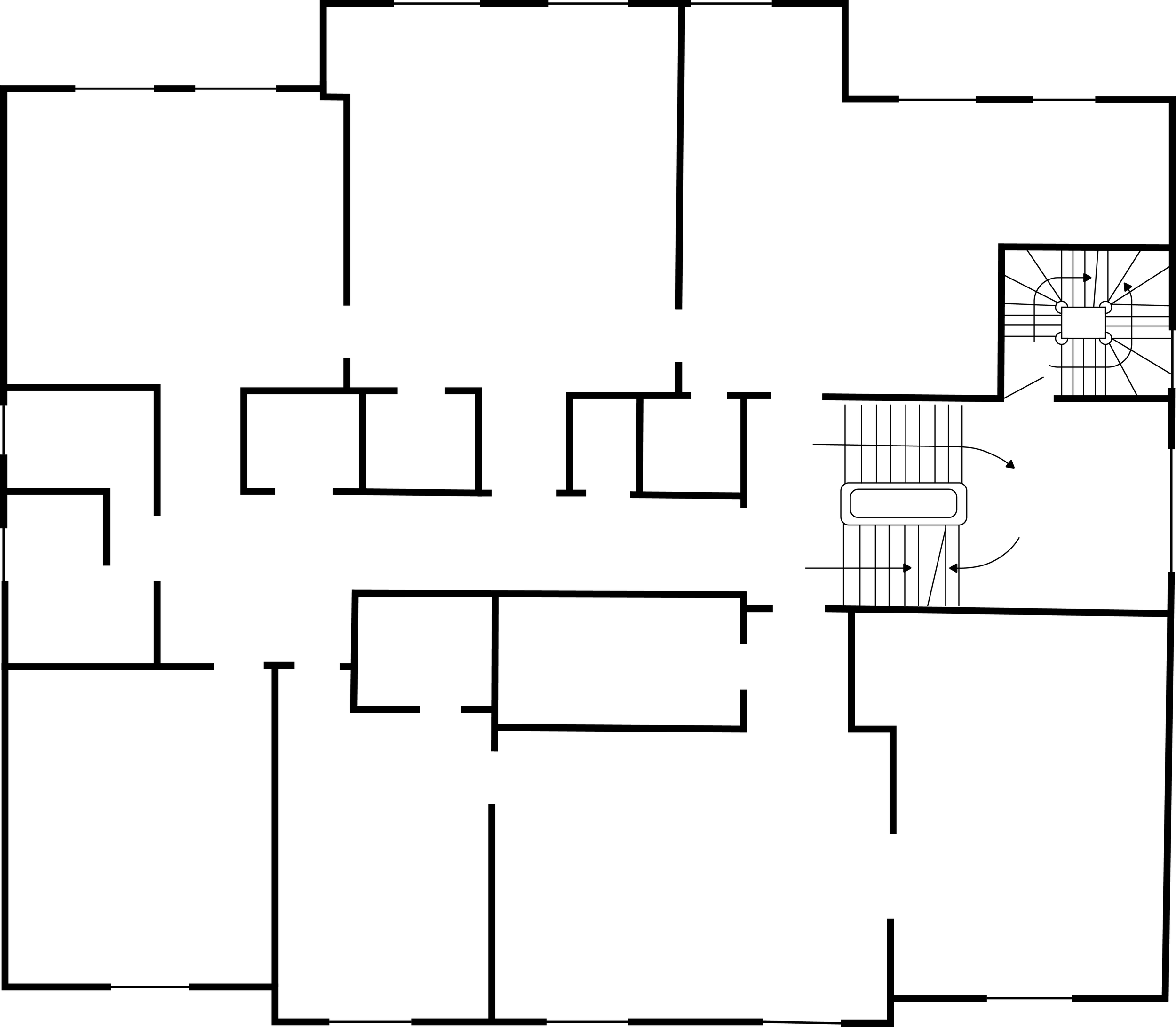Map of the third floor. Used in the app prototype. Pulled from the original app and simplified in Adobe Illustrator.