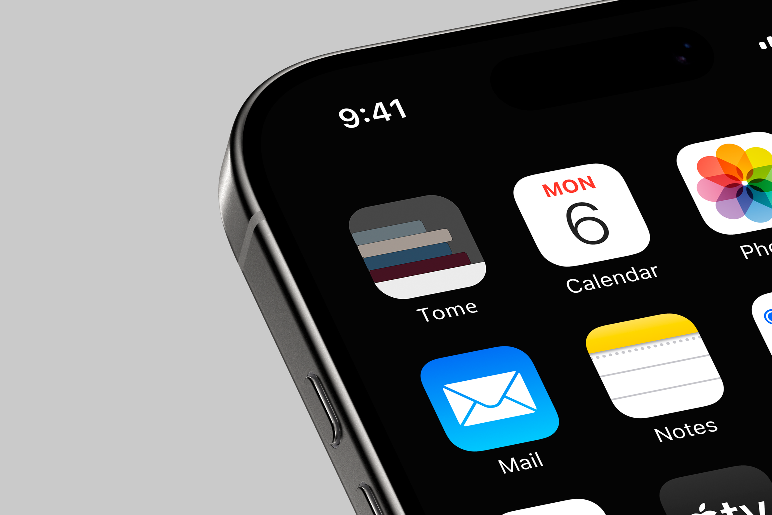 Mockup of the app icon on the home screen of a phone.