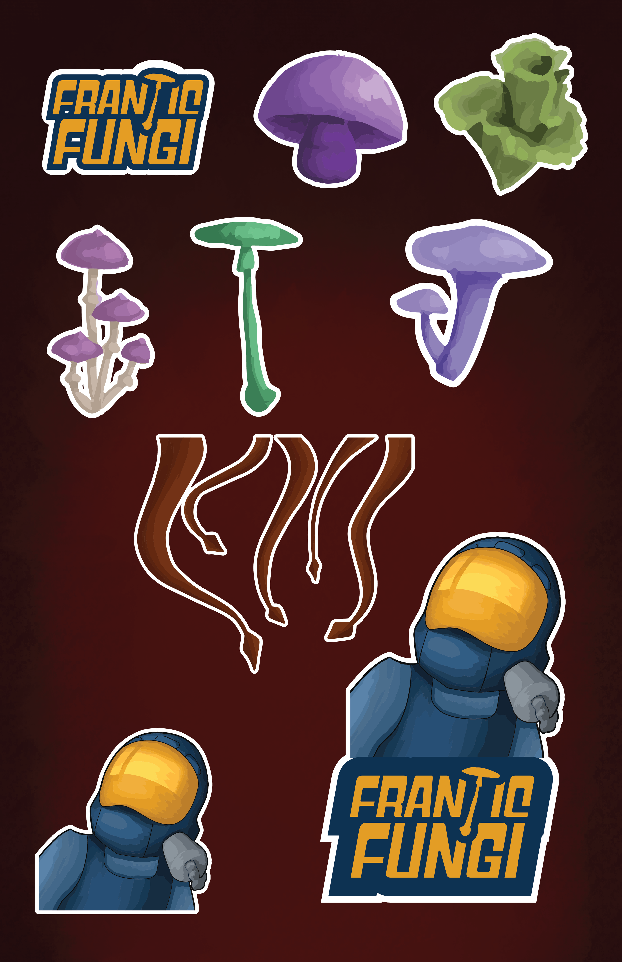 Sticker page for the game.