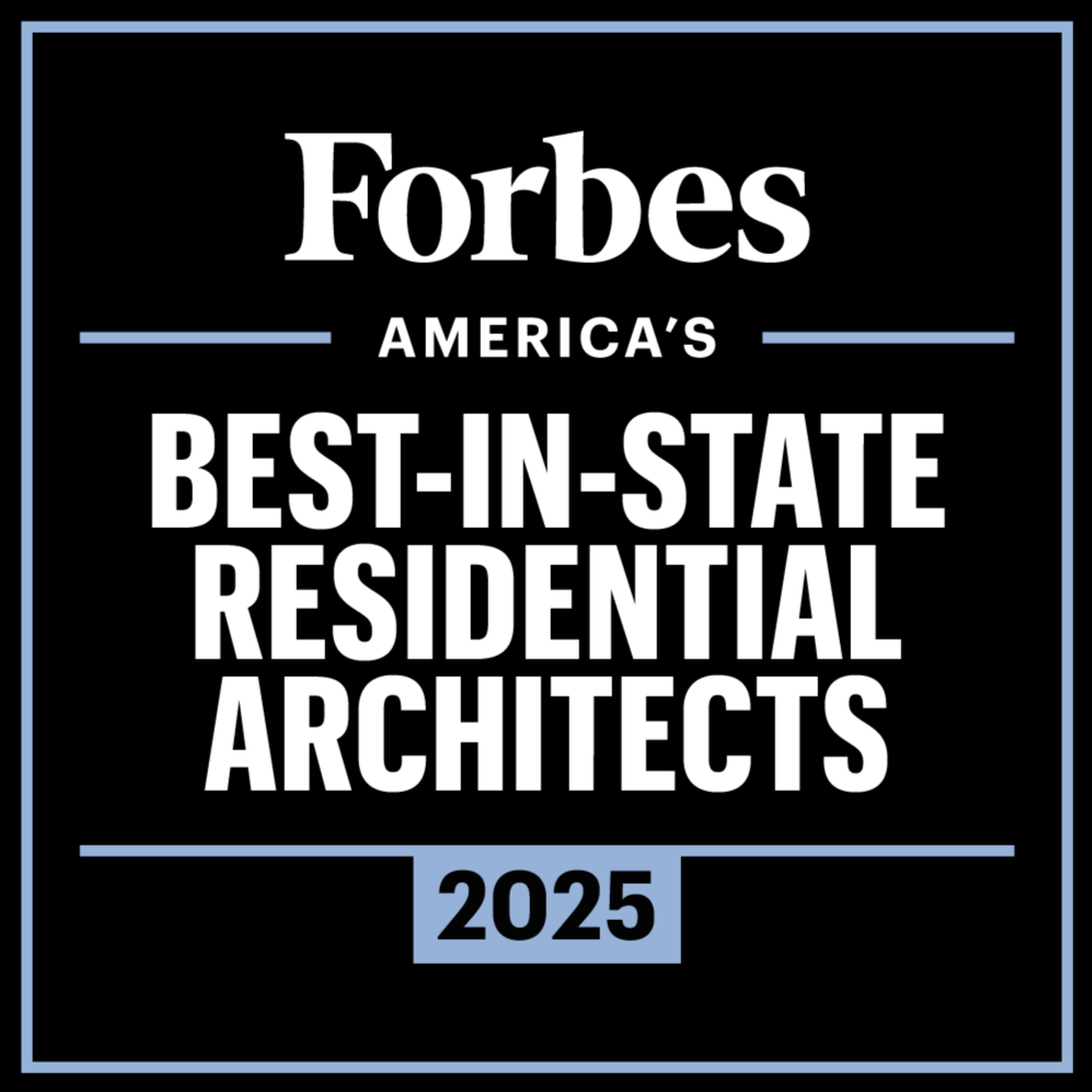 Forbes Best-in-State Residential Architects 2025 recognition for J Reinert Architecture in New Jersey.
